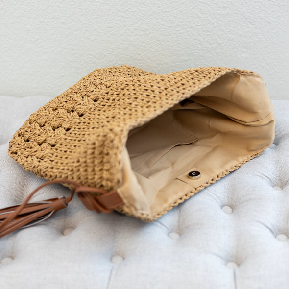 Elena Handbags Straw Woven Tote