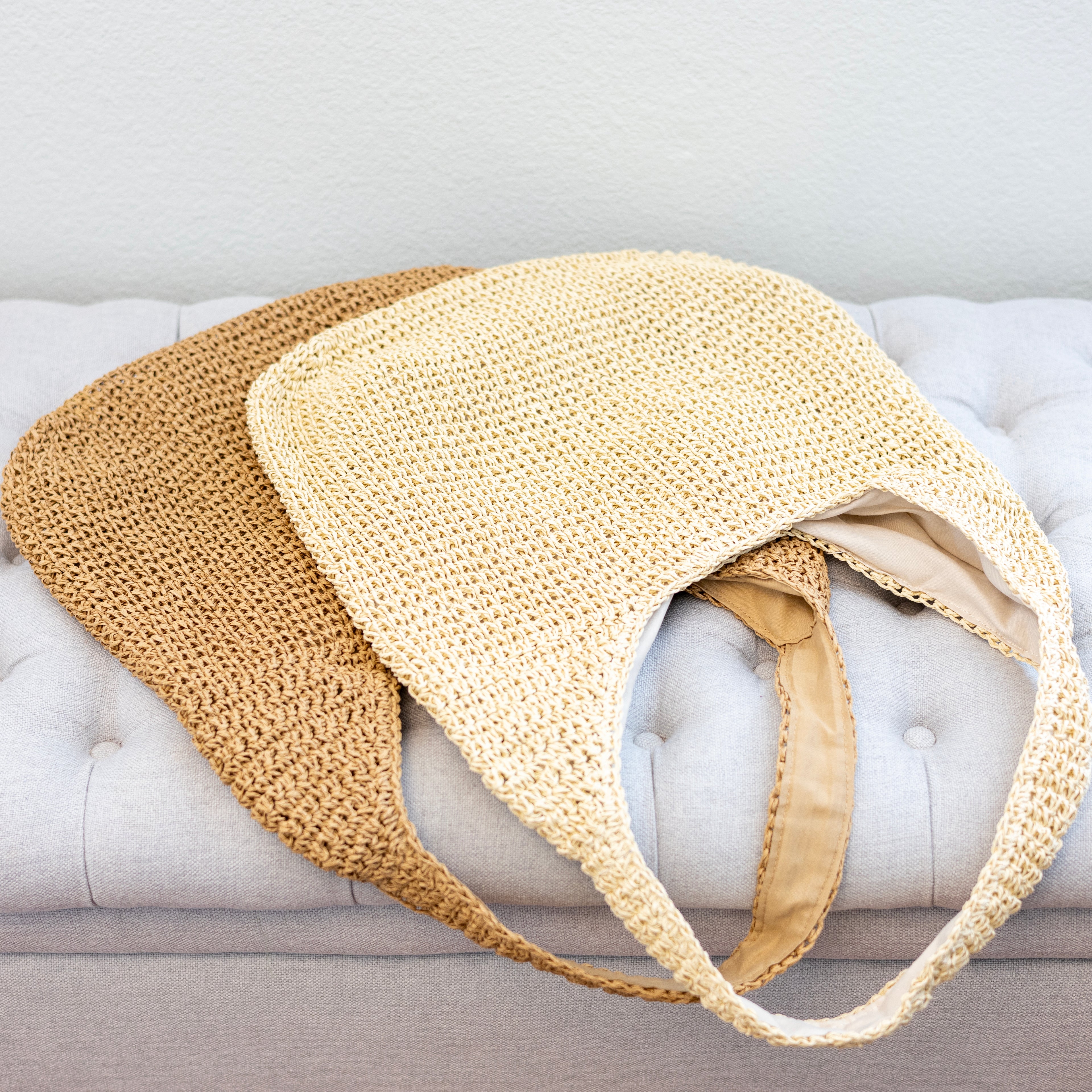 Simple Straw Woven Shoulder Bag