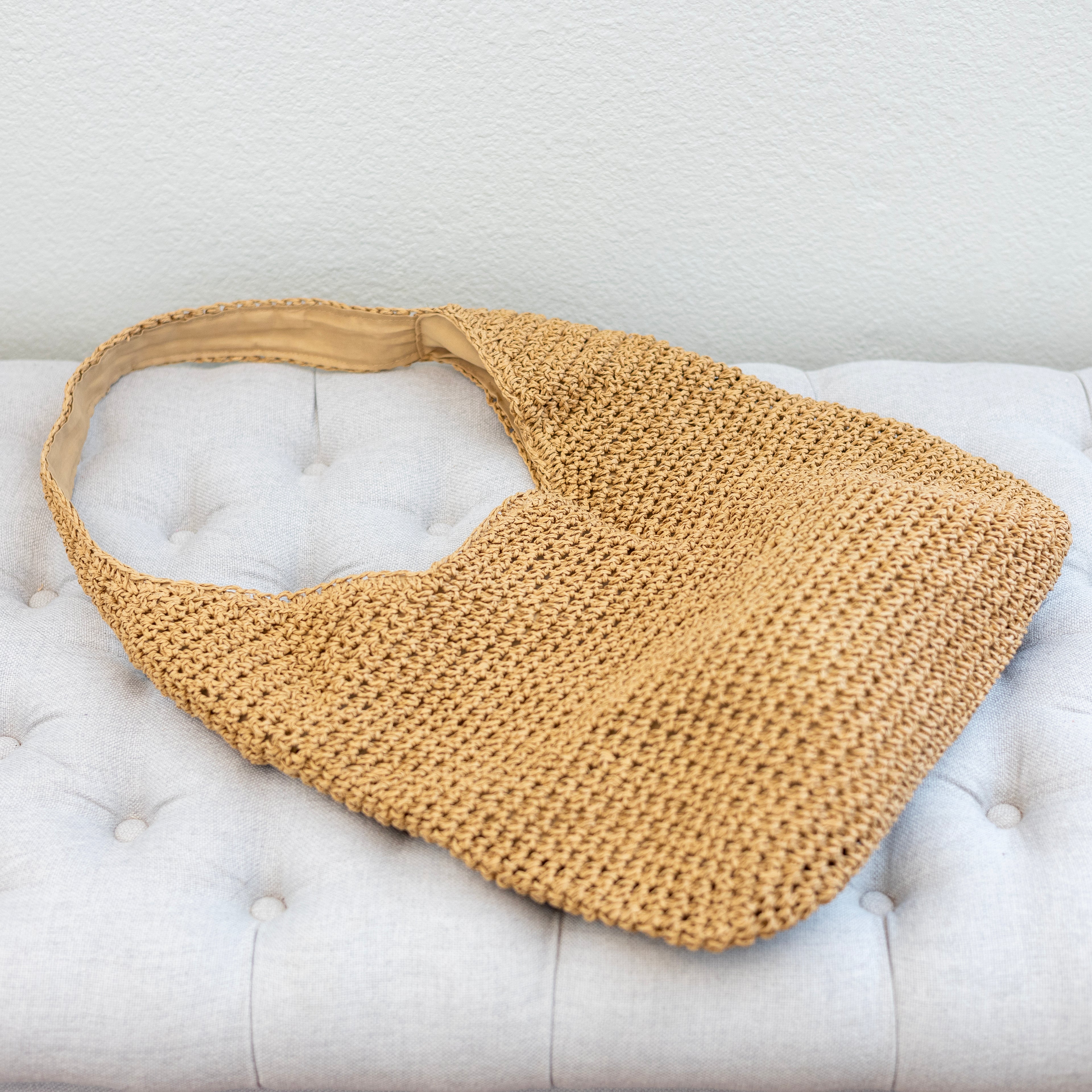 Simple Straw Woven Shoulder Bag