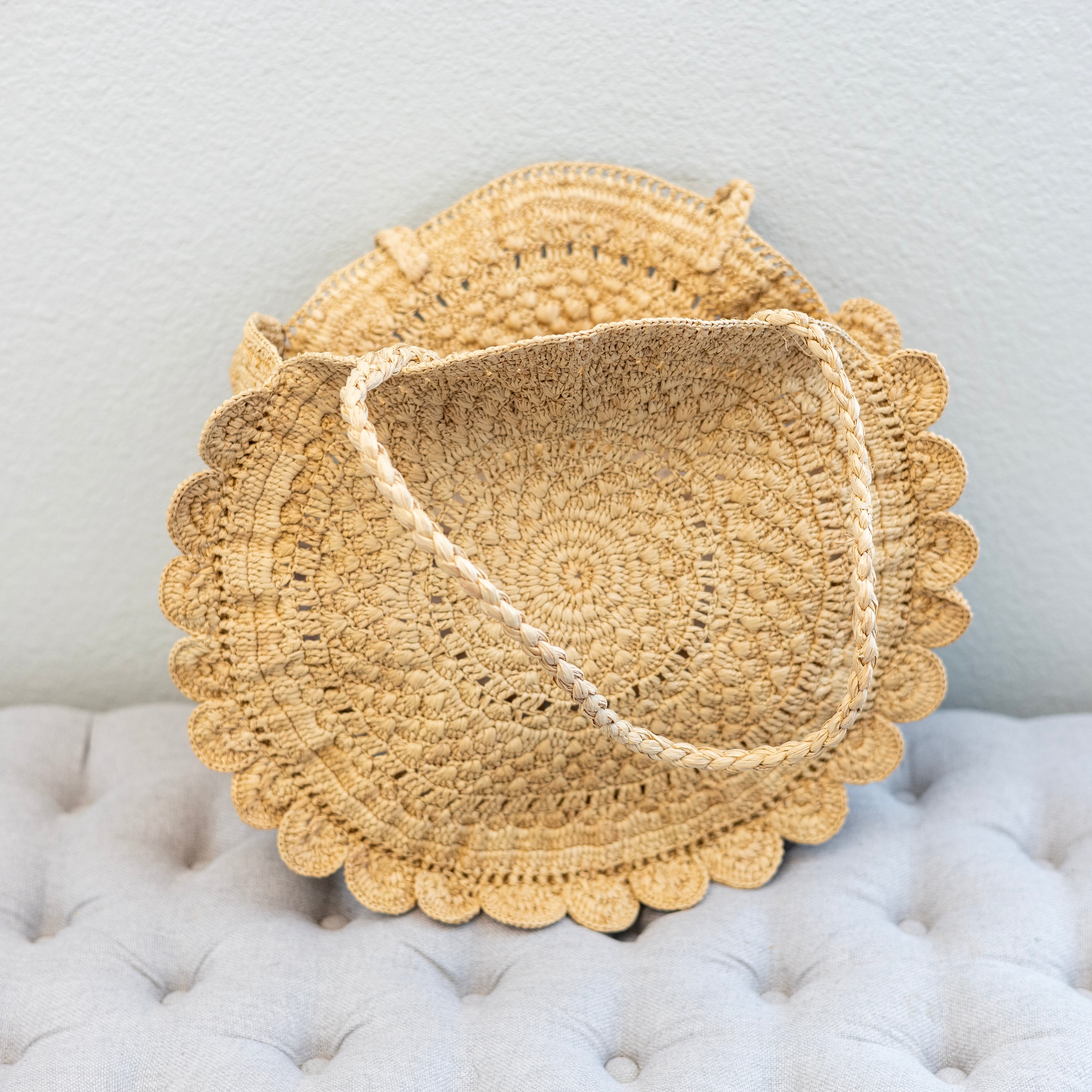 Soft Raffia Woven Summer Straw Shoulder Bag