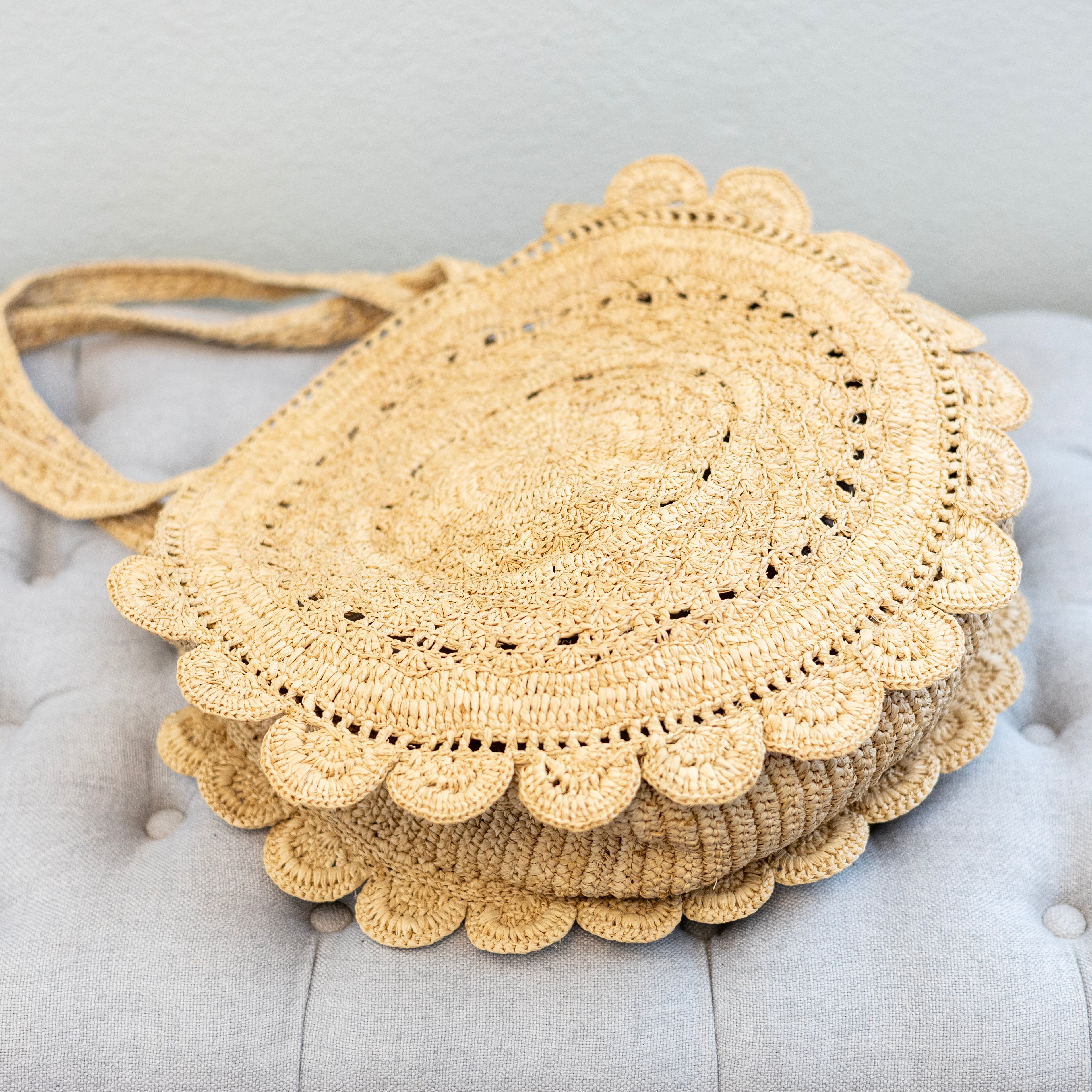 Soft Raffia Woven Summer Straw Shoulder Bag