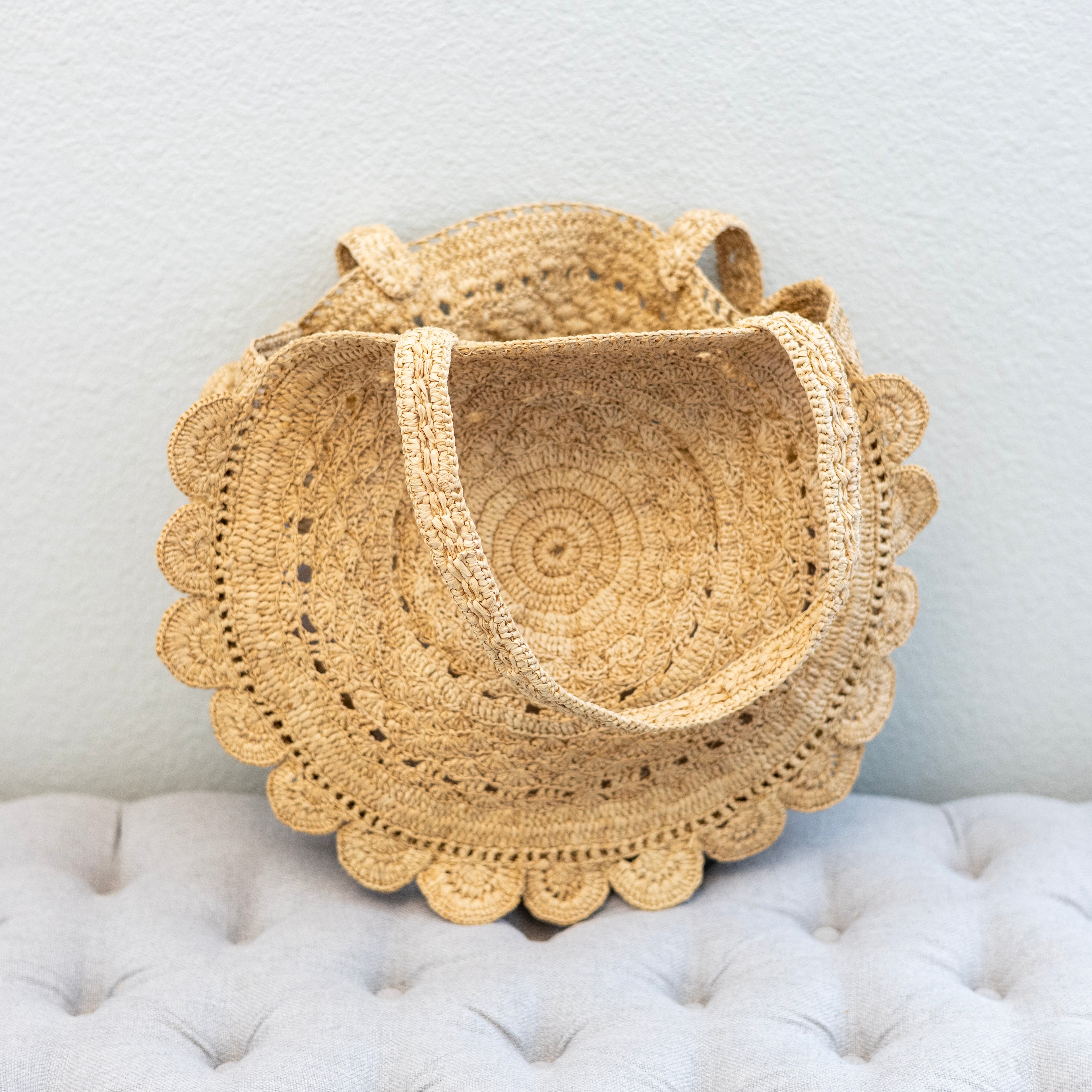 Soft Raffia Woven Summer Straw Shoulder Bag