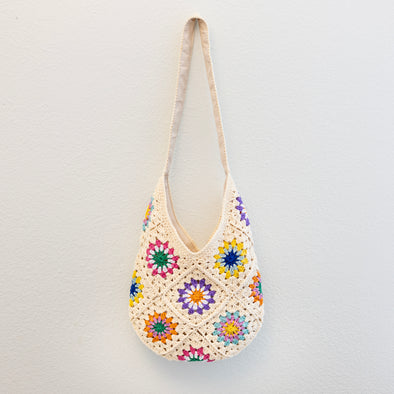 Elena Handbags Boho Crochet Shoulder Bag