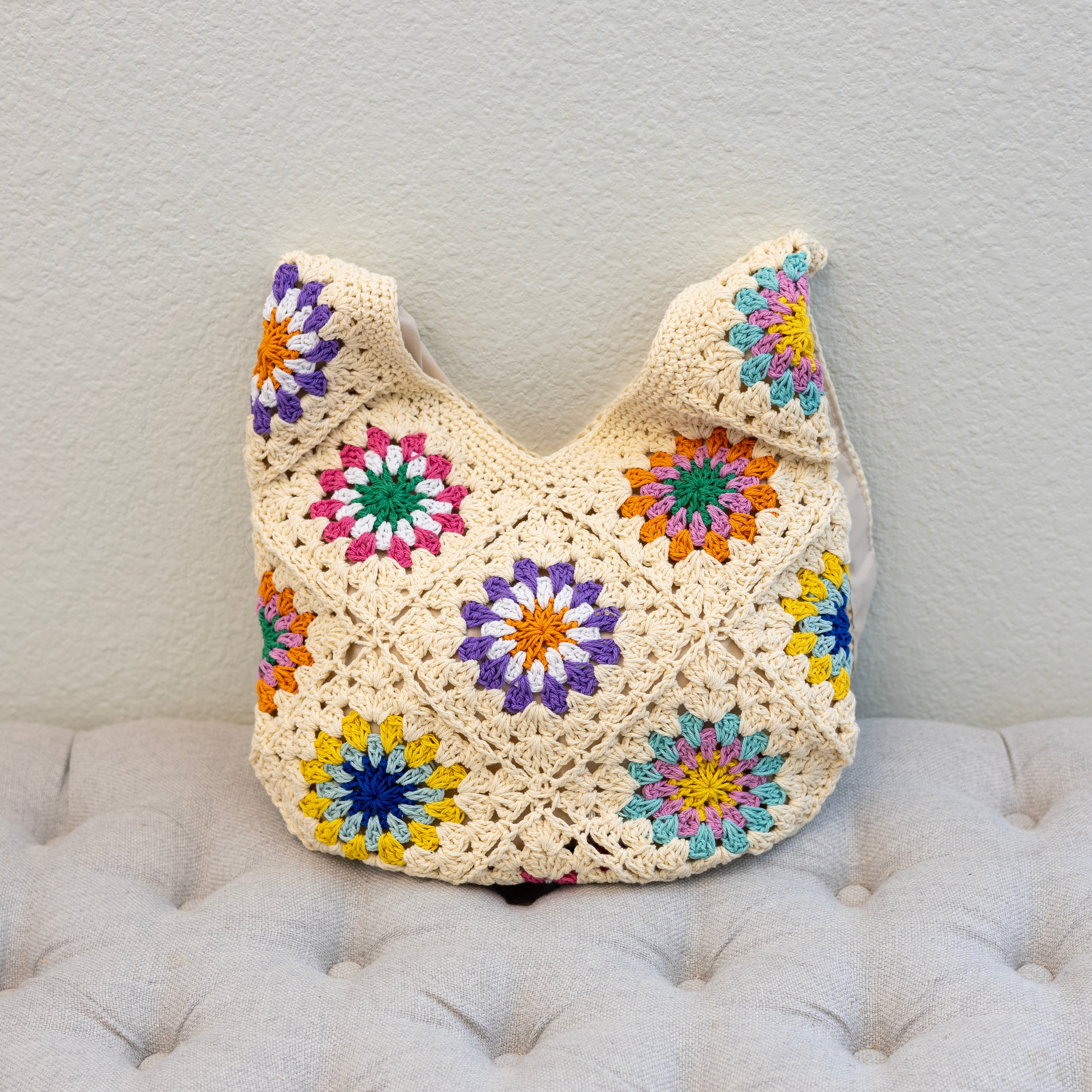 Boho Crochet Shoulder Bag