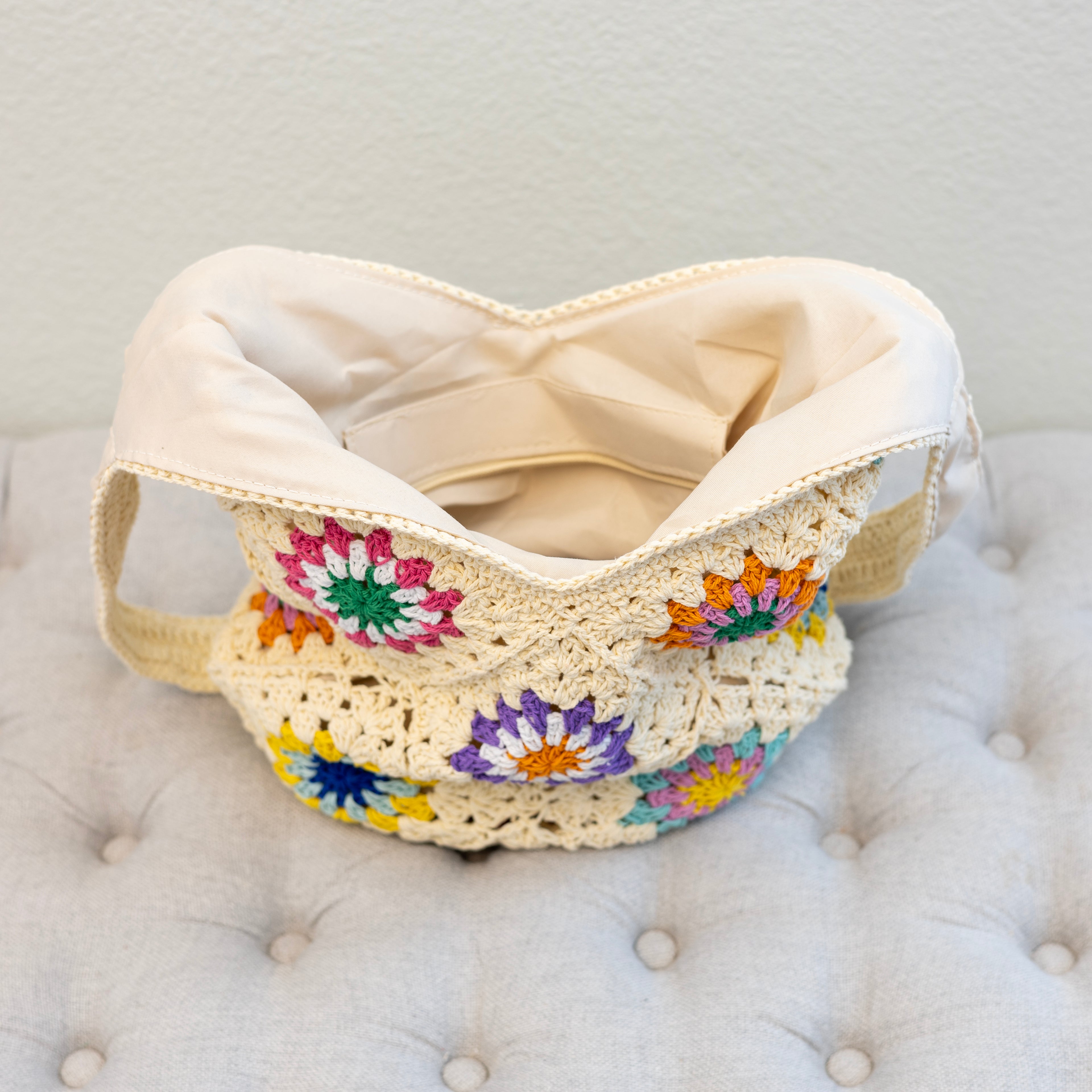 Boho Crochet Shoulder Bag