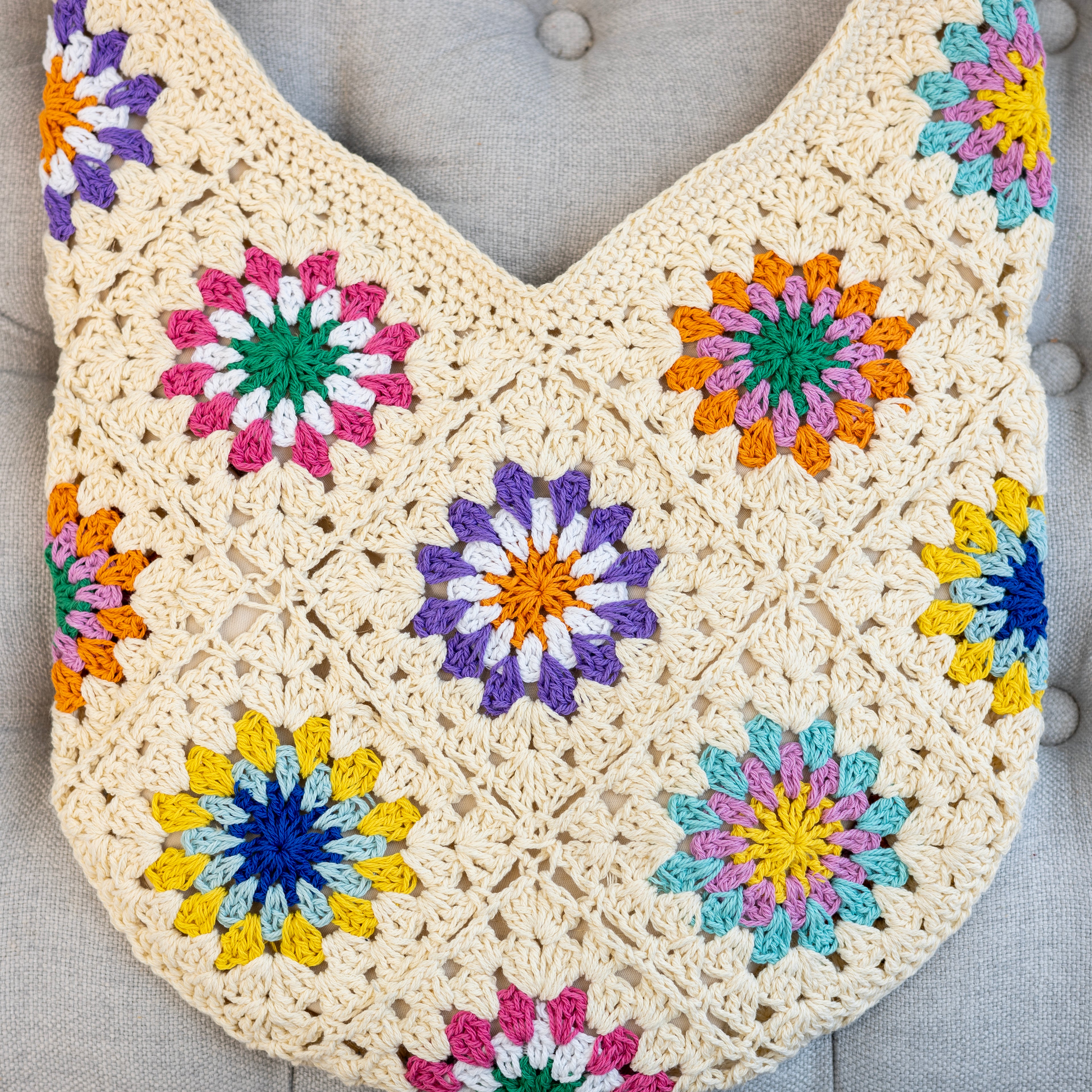 Boho Crochet Shoulder Bag