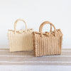 Elena Handbags Beach Straw Woven Box Crossbody Bag