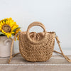 Elena Handbags Summer Straw Basket Bag