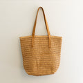 Straw Woven Tote Minimalist Summer Shoulder Bag