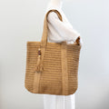 Large Straw Woven Tote Bag