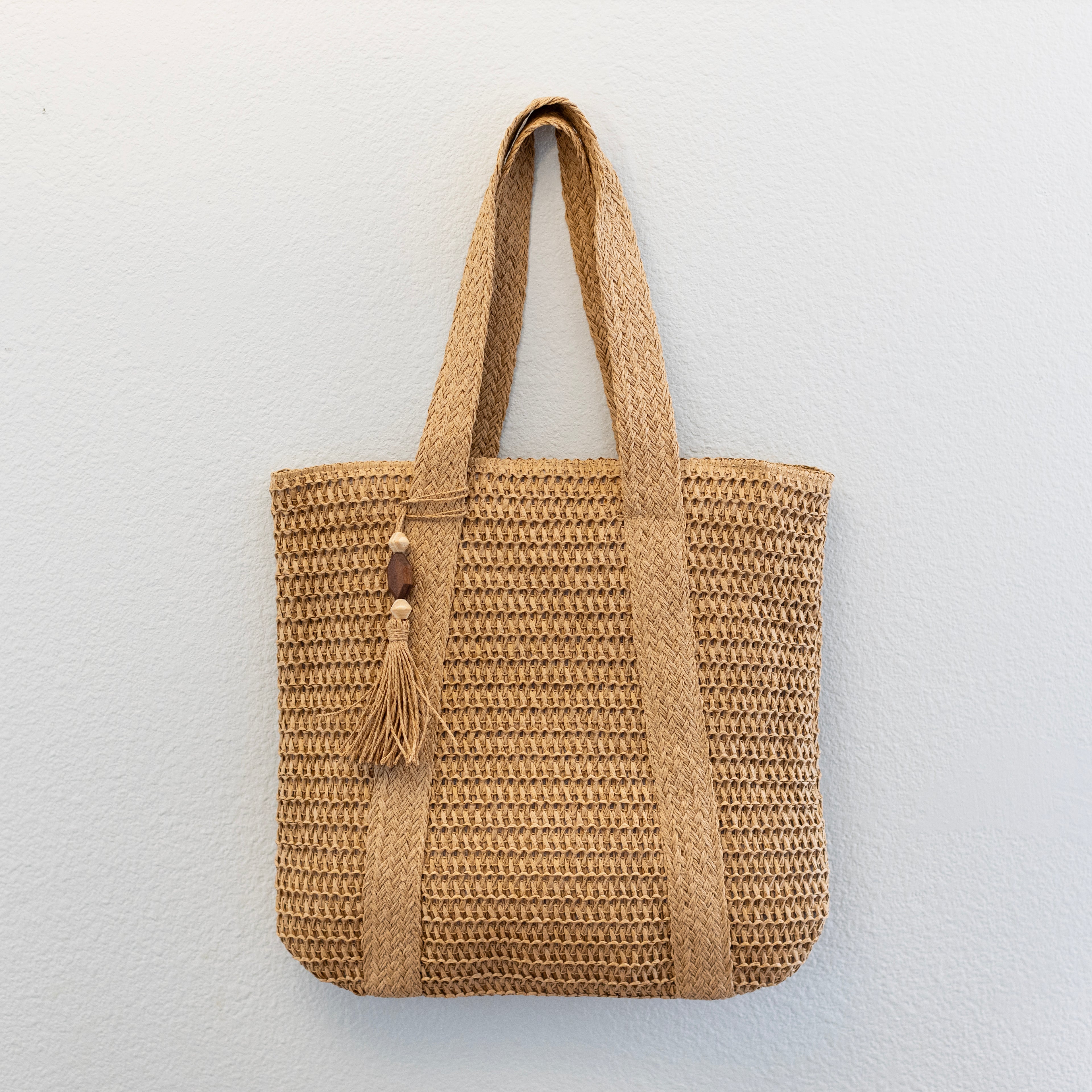 Large Straw Woven Tote Bag