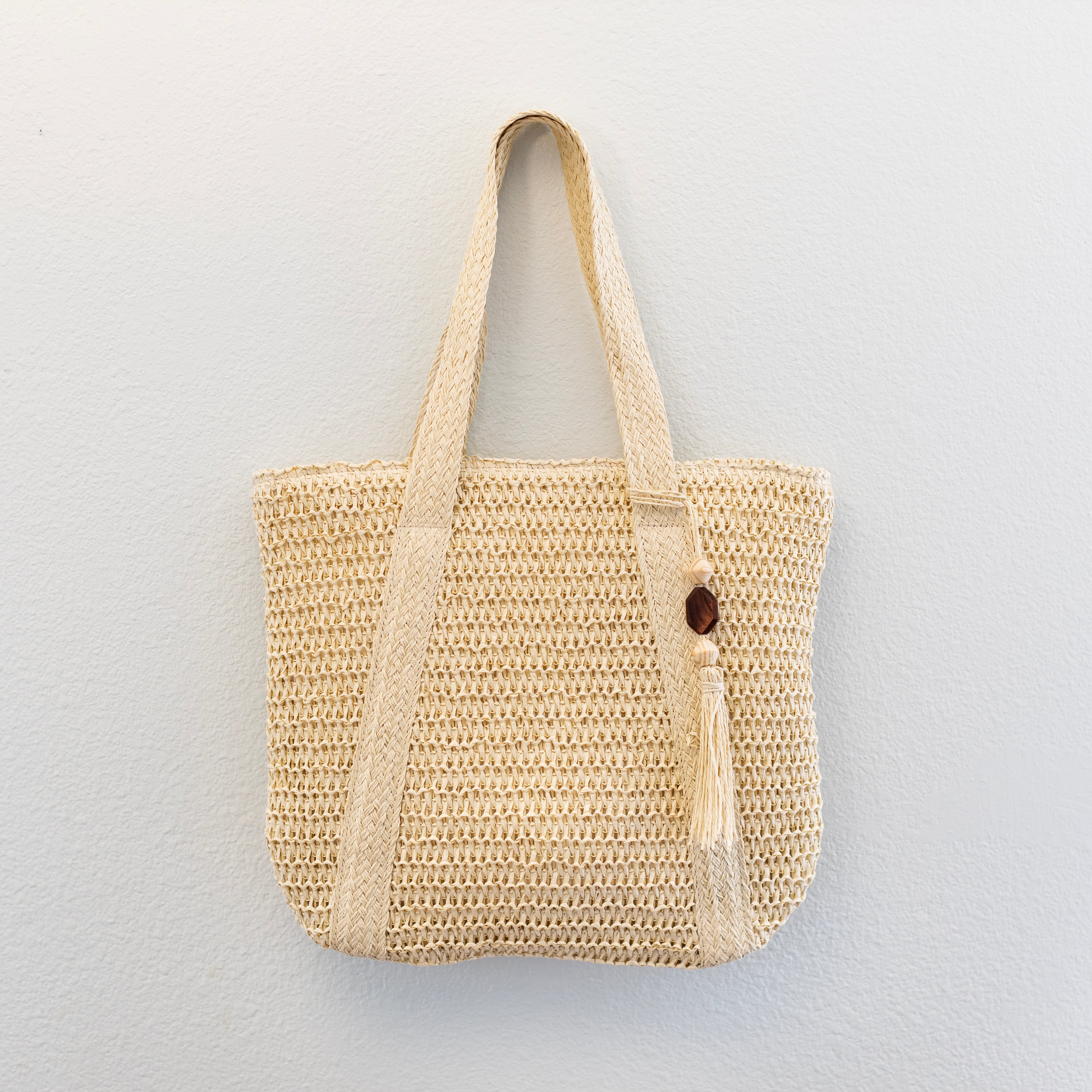 Large Straw Woven Tote Bag