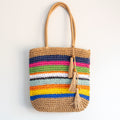 Large Straw Woven Tote Bag