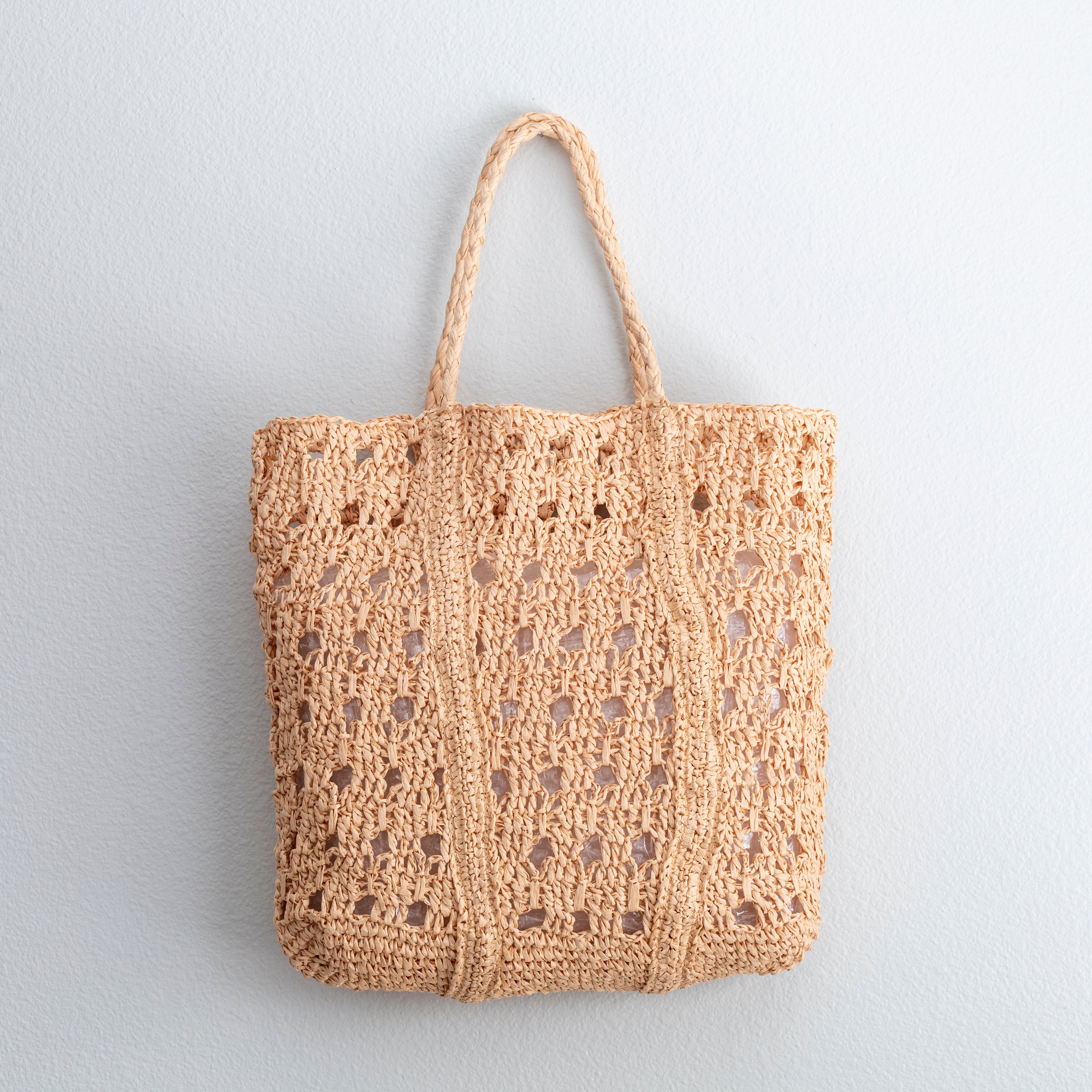 Women's Large Woven Summer Straw Tote