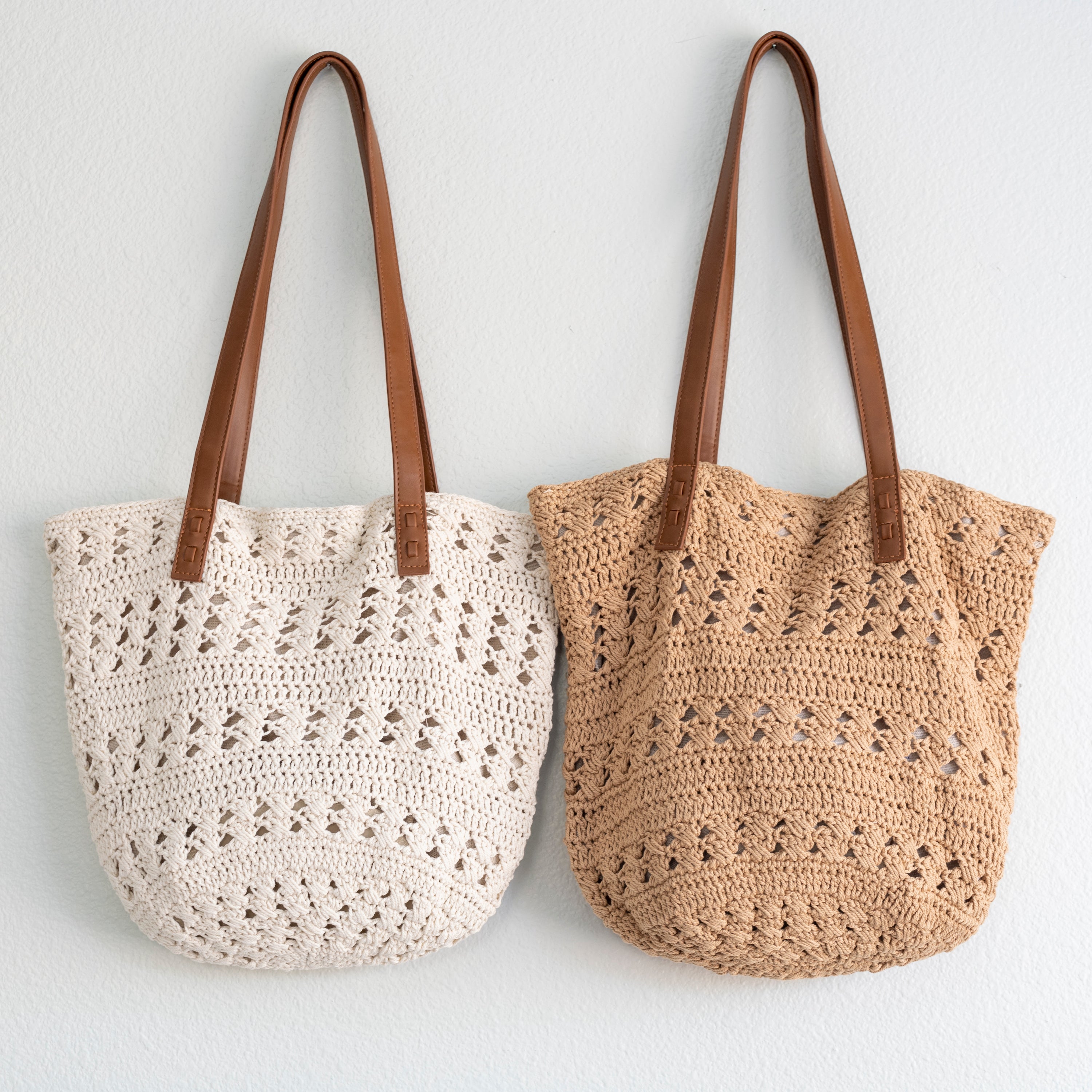 Retro Cotton Knitted Shoulder Bag