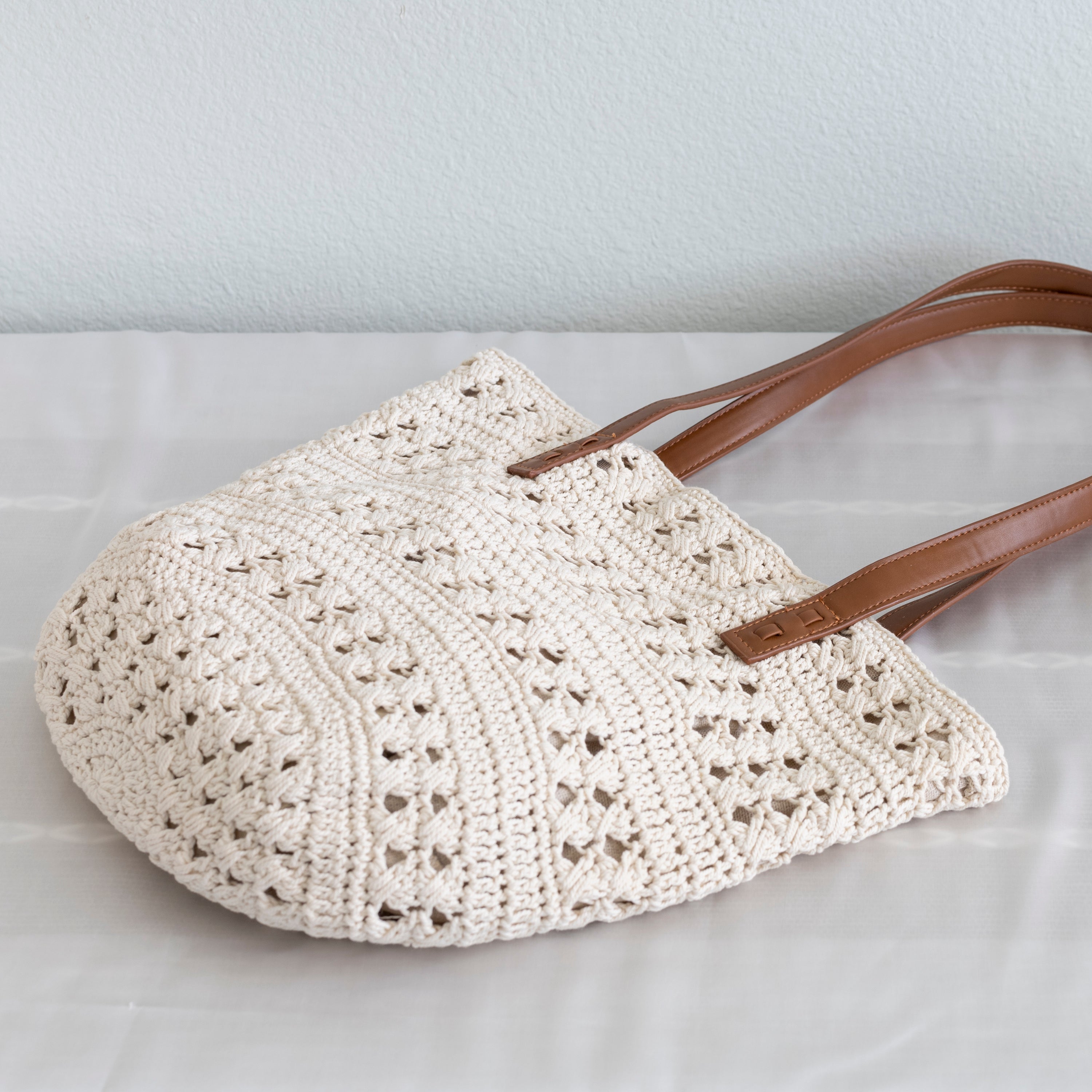 Retro Cotton Knitted Shoulder Bag