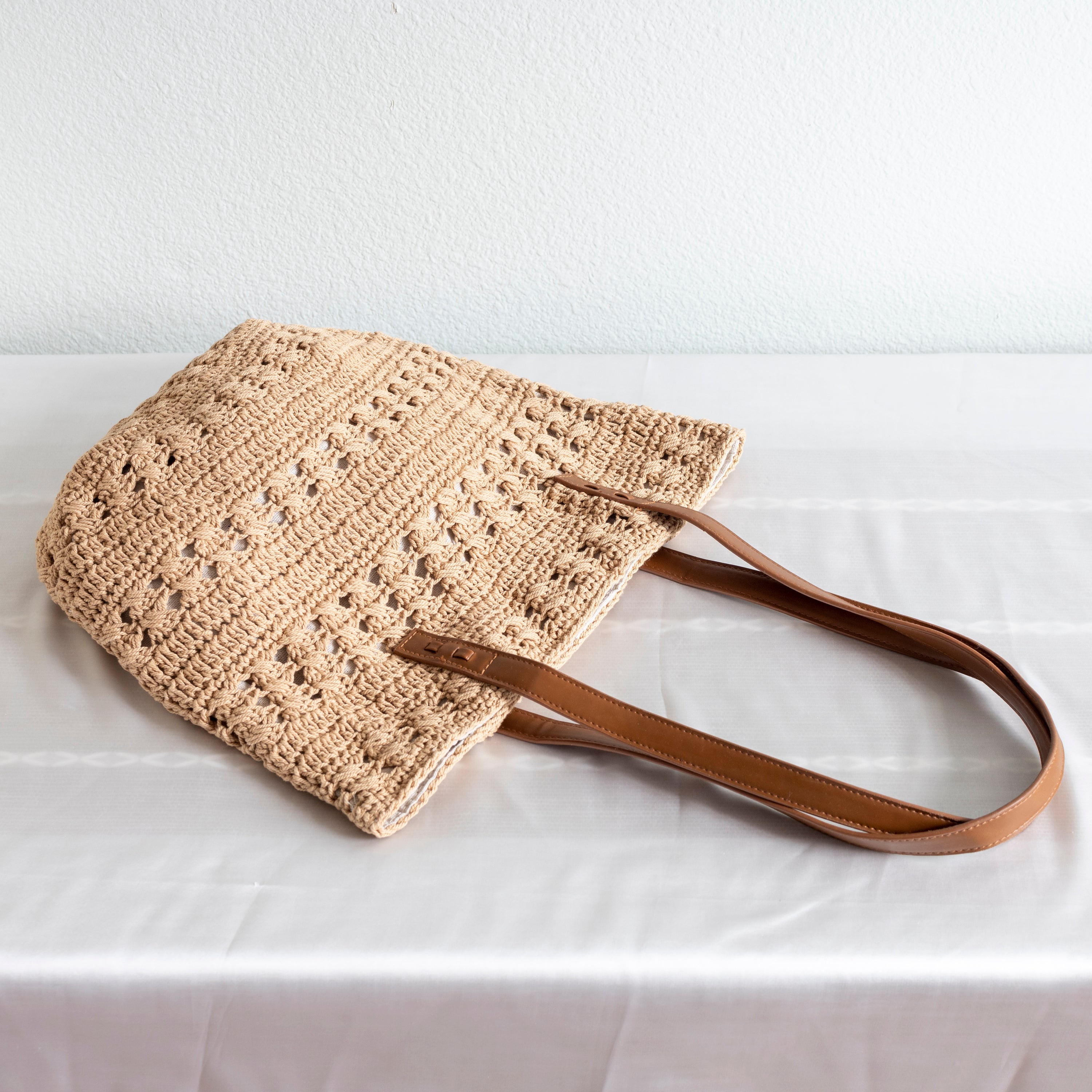 Retro Cotton Knitted Shoulder Bag