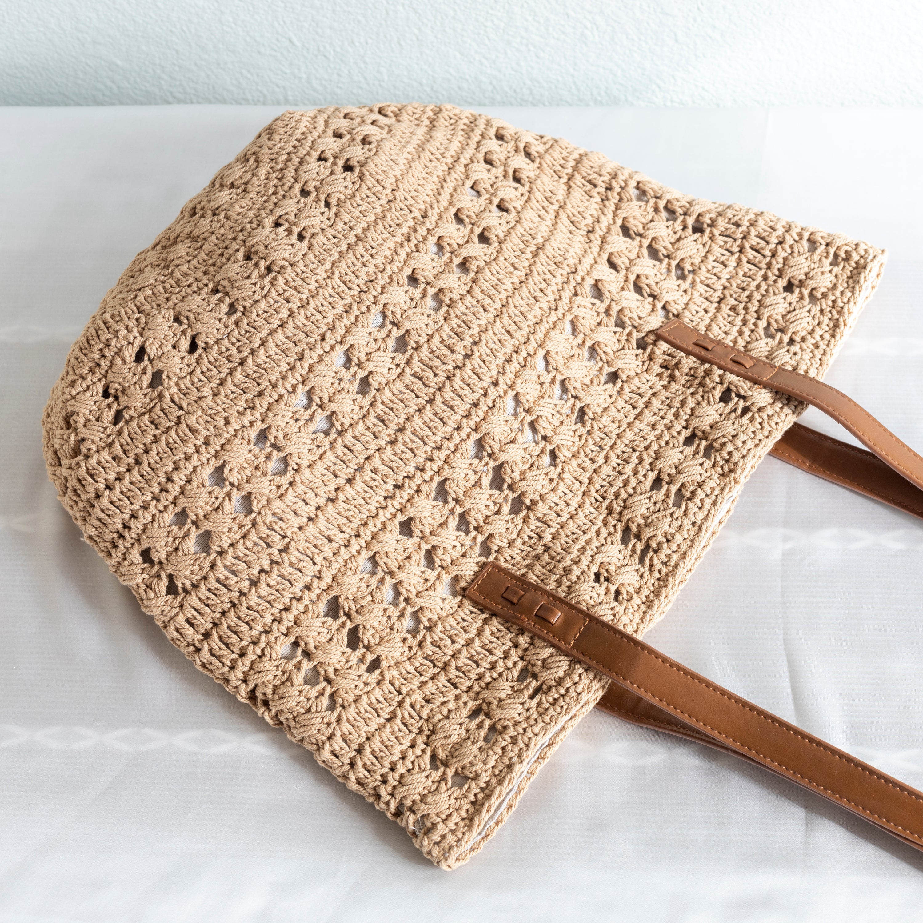Retro Cotton Knitted Shoulder Bag