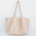Large Carryall Tote In Soft Pebbled Leather