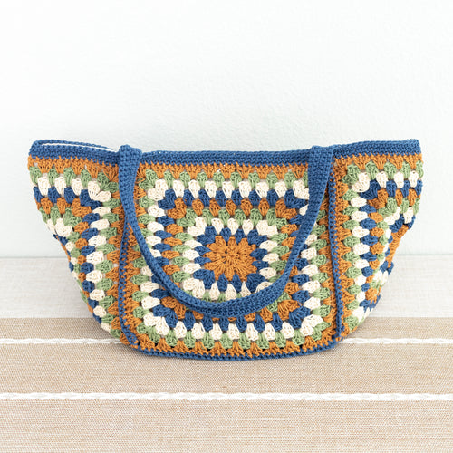 Crochet Granny Square Shoulder Bag
