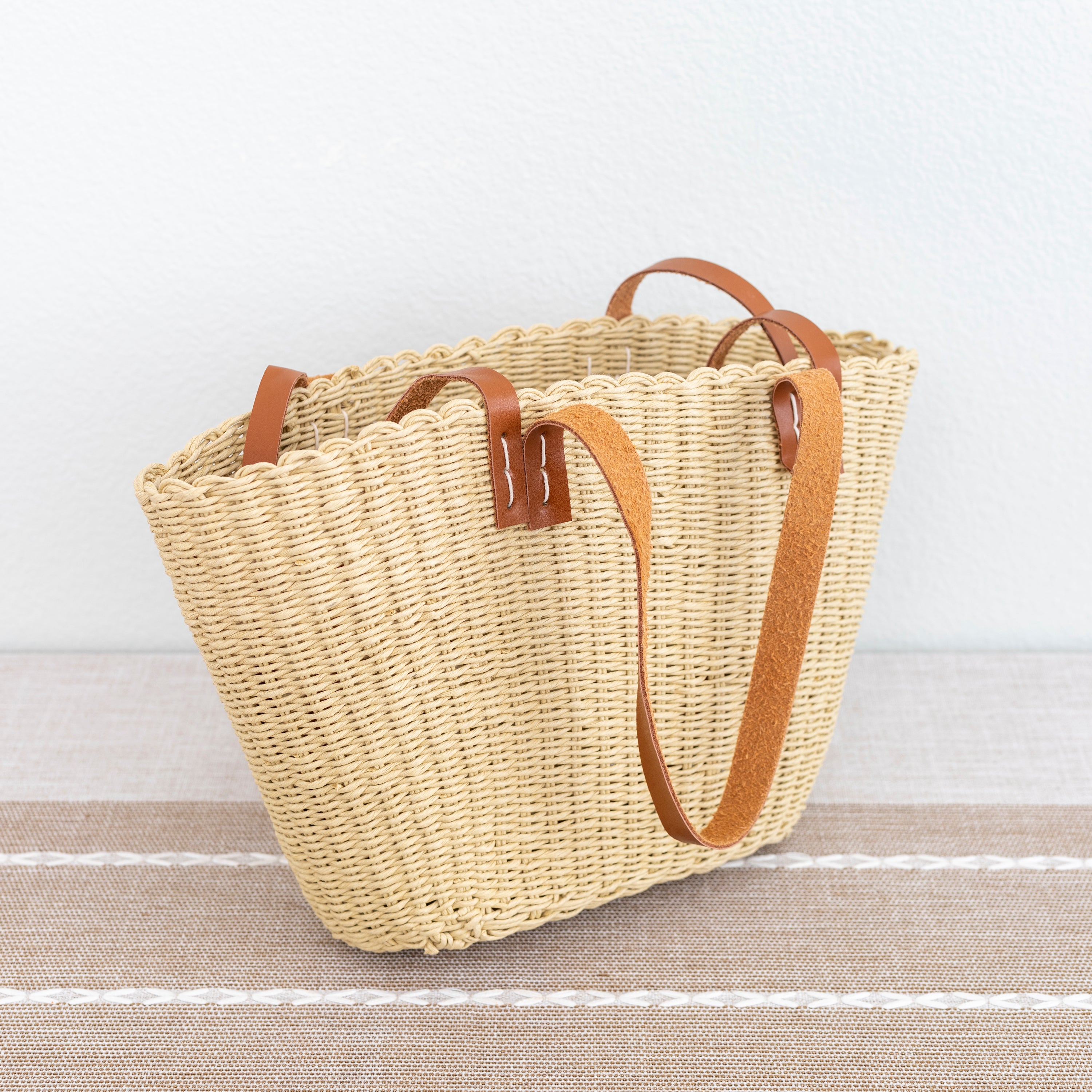 Straw Shell Basket Summer Tote