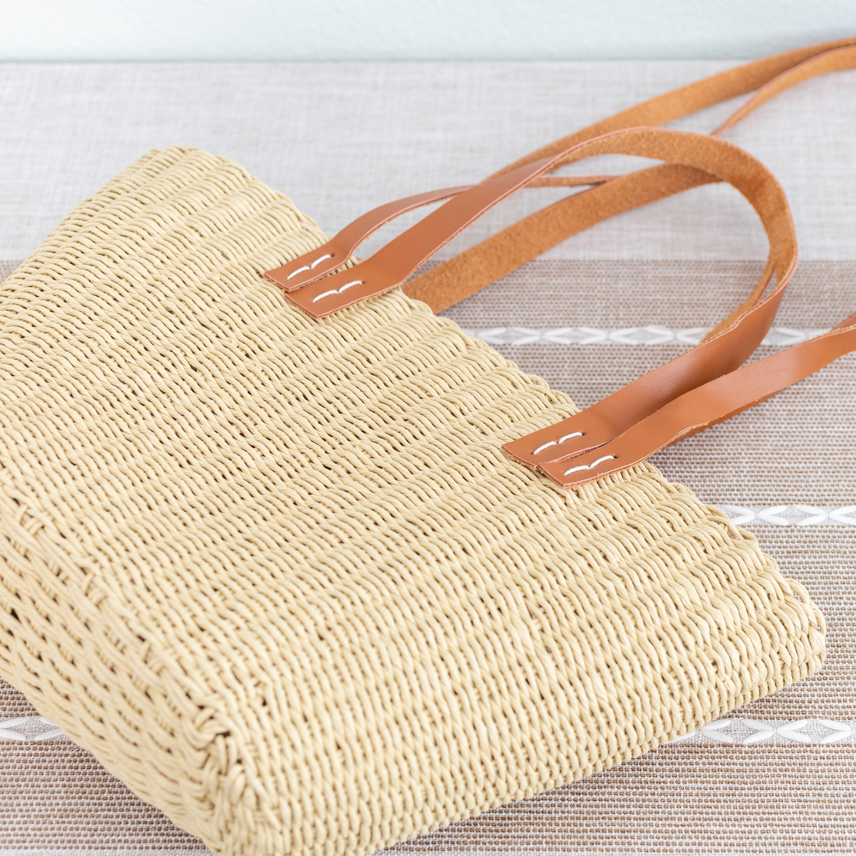 Straw Shell Basket Summer Tote