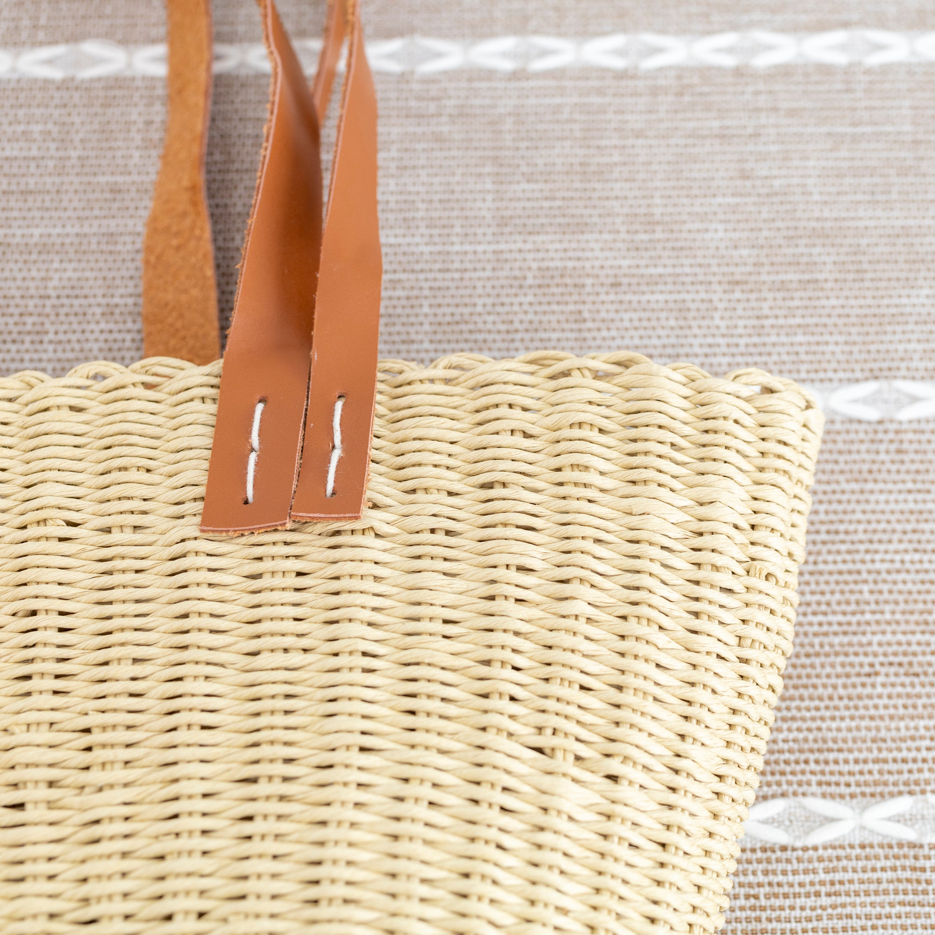 Straw Shell Basket Summer Tote