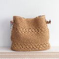 Lightweight Straw Woven Summer Tote