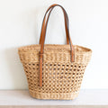 Straw Basket Tote Bag
