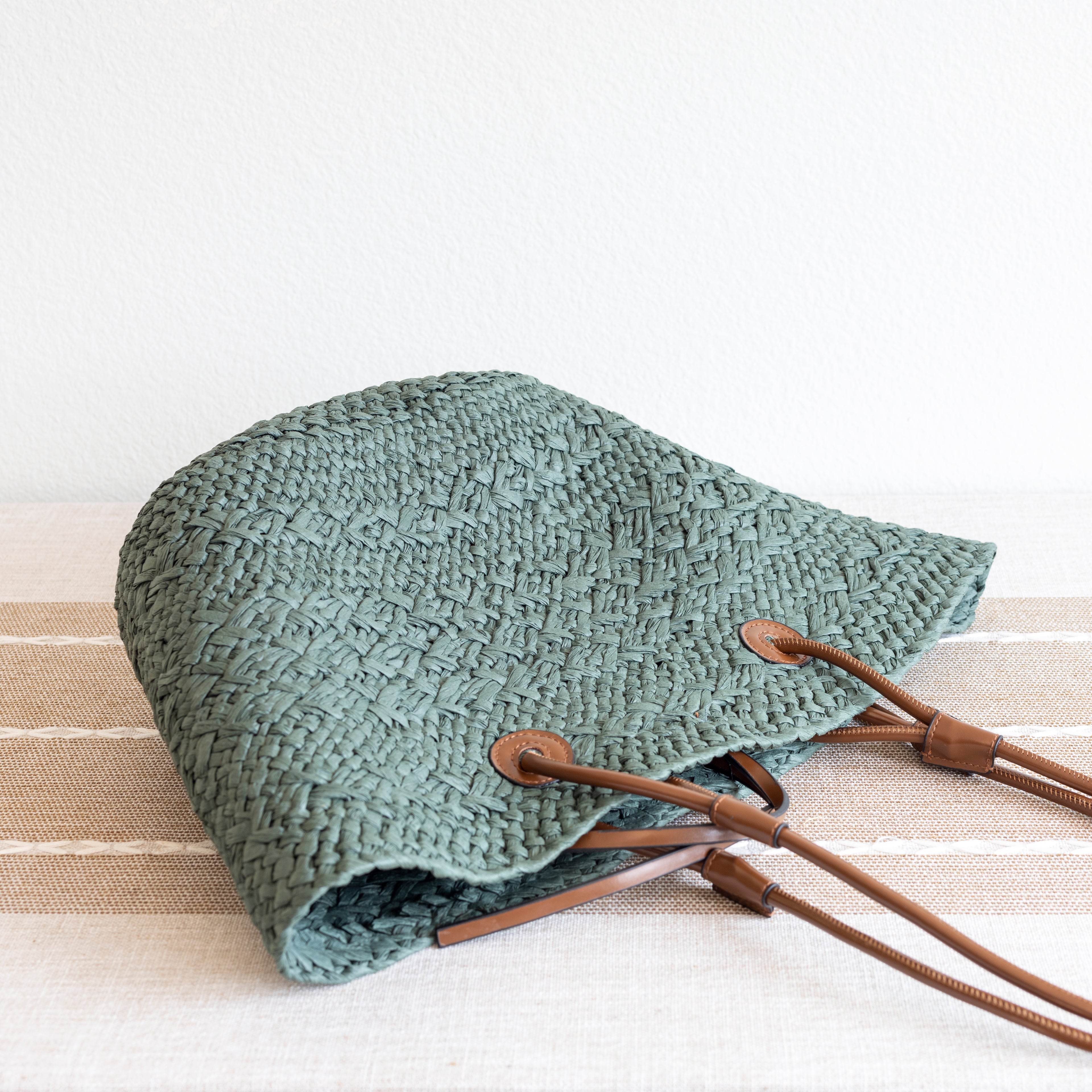 Straw Basket Summer Beach Tote
