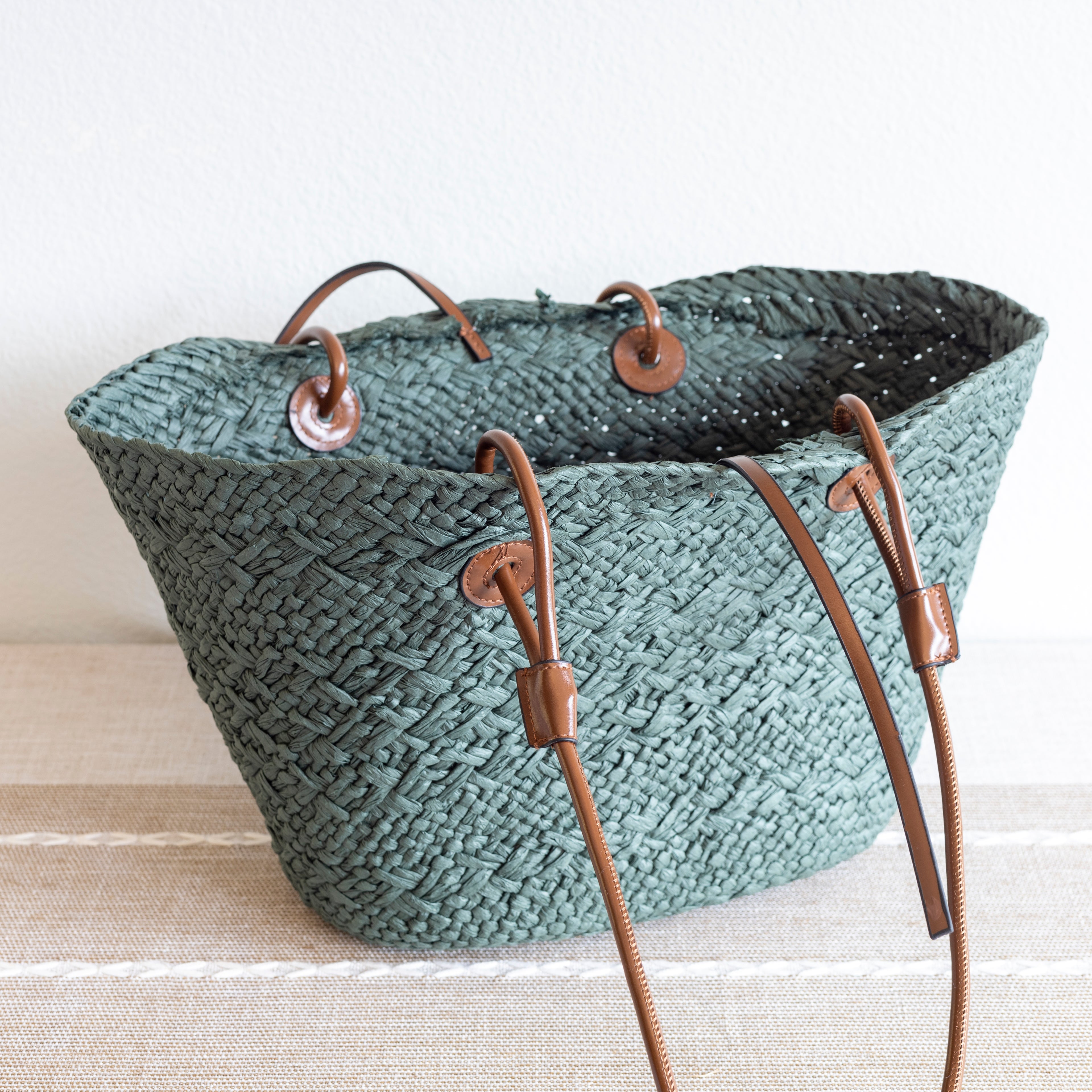 Straw Basket Summer Beach Tote