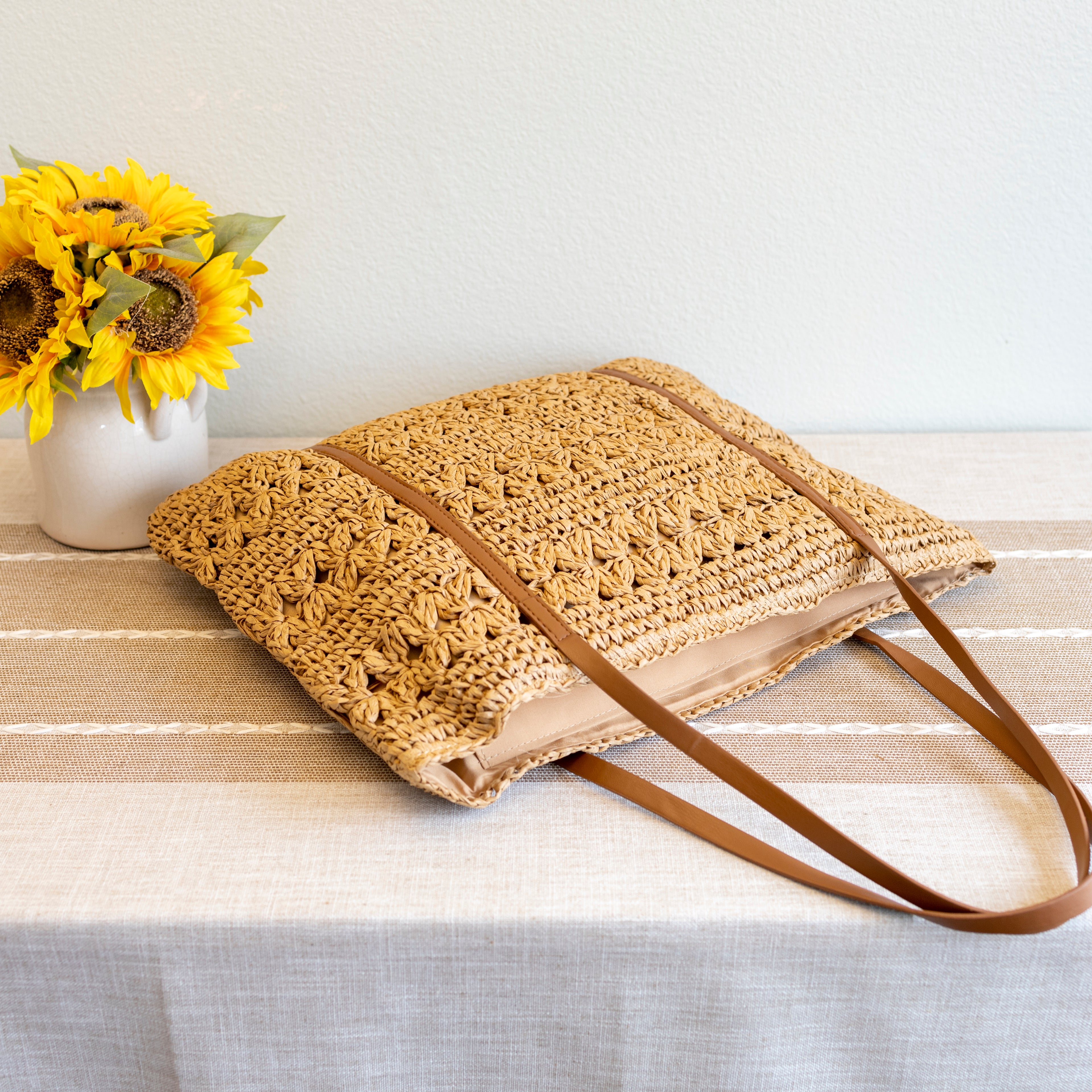 Everyday Large Straw Woven Summer Bag