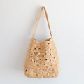 Elena Handbags Soft Raffia Woven Summer Straw Shoulder Bag