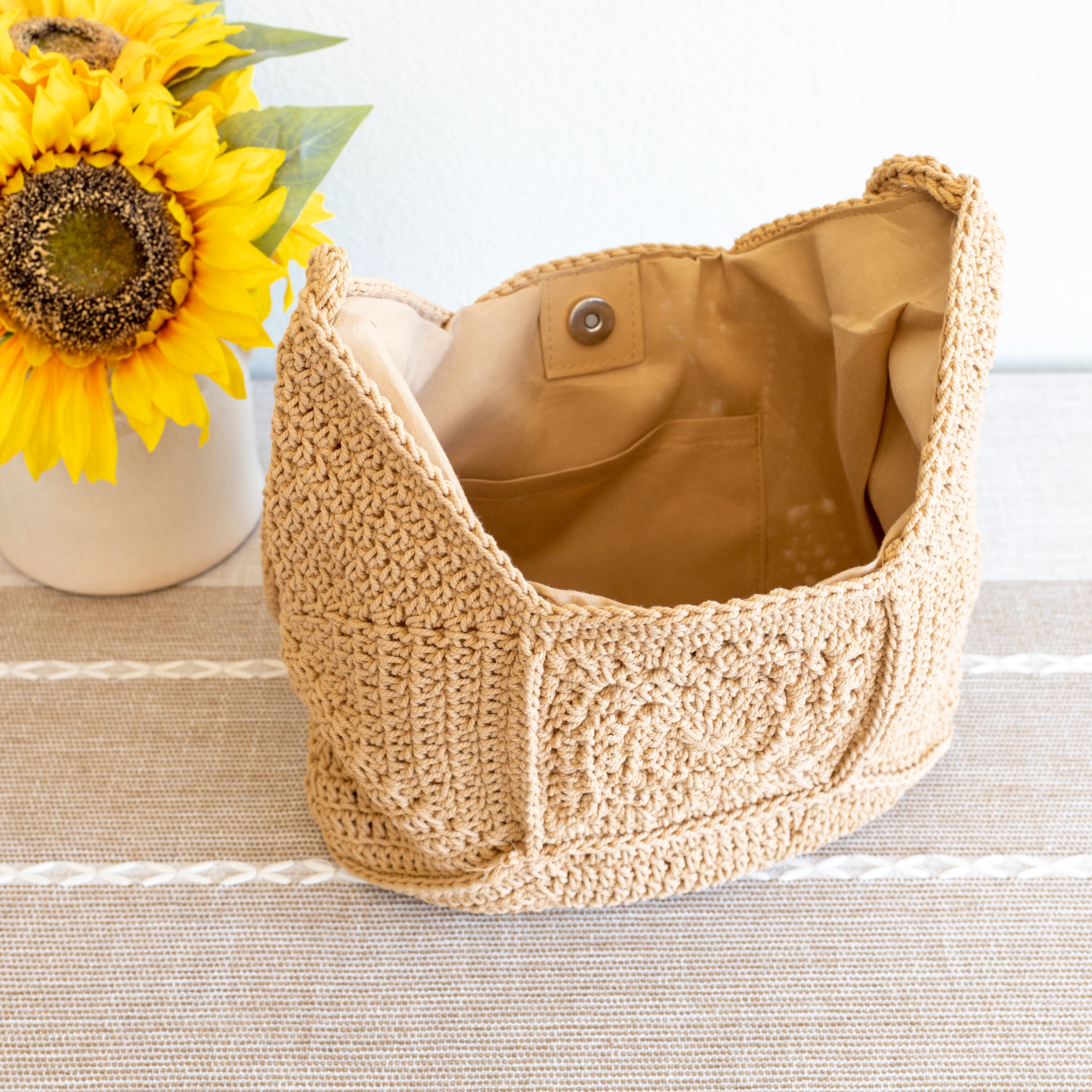 Elena Handbags Boho Crochet Crossbody Bag