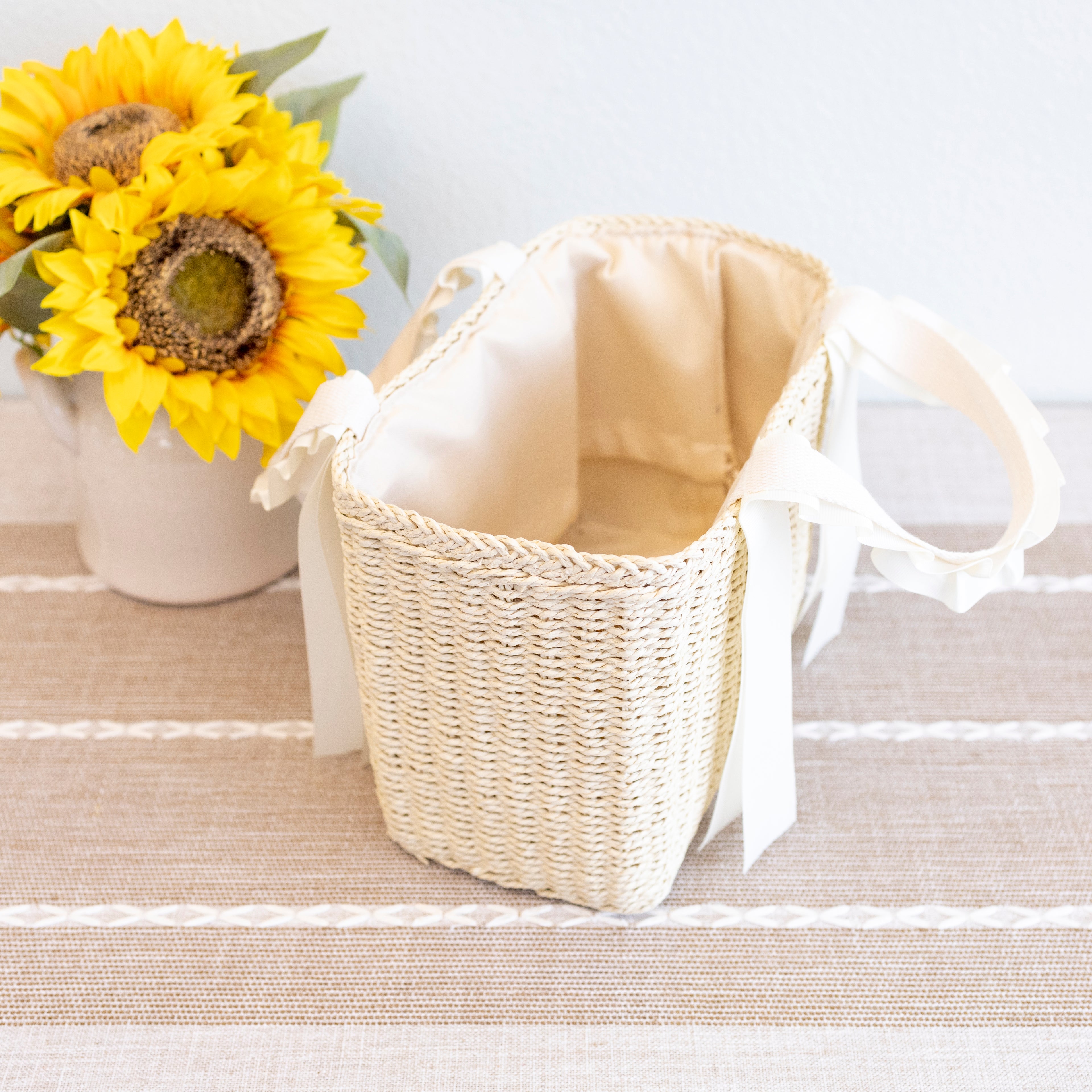 Summer Straw Beach Basket Handbag