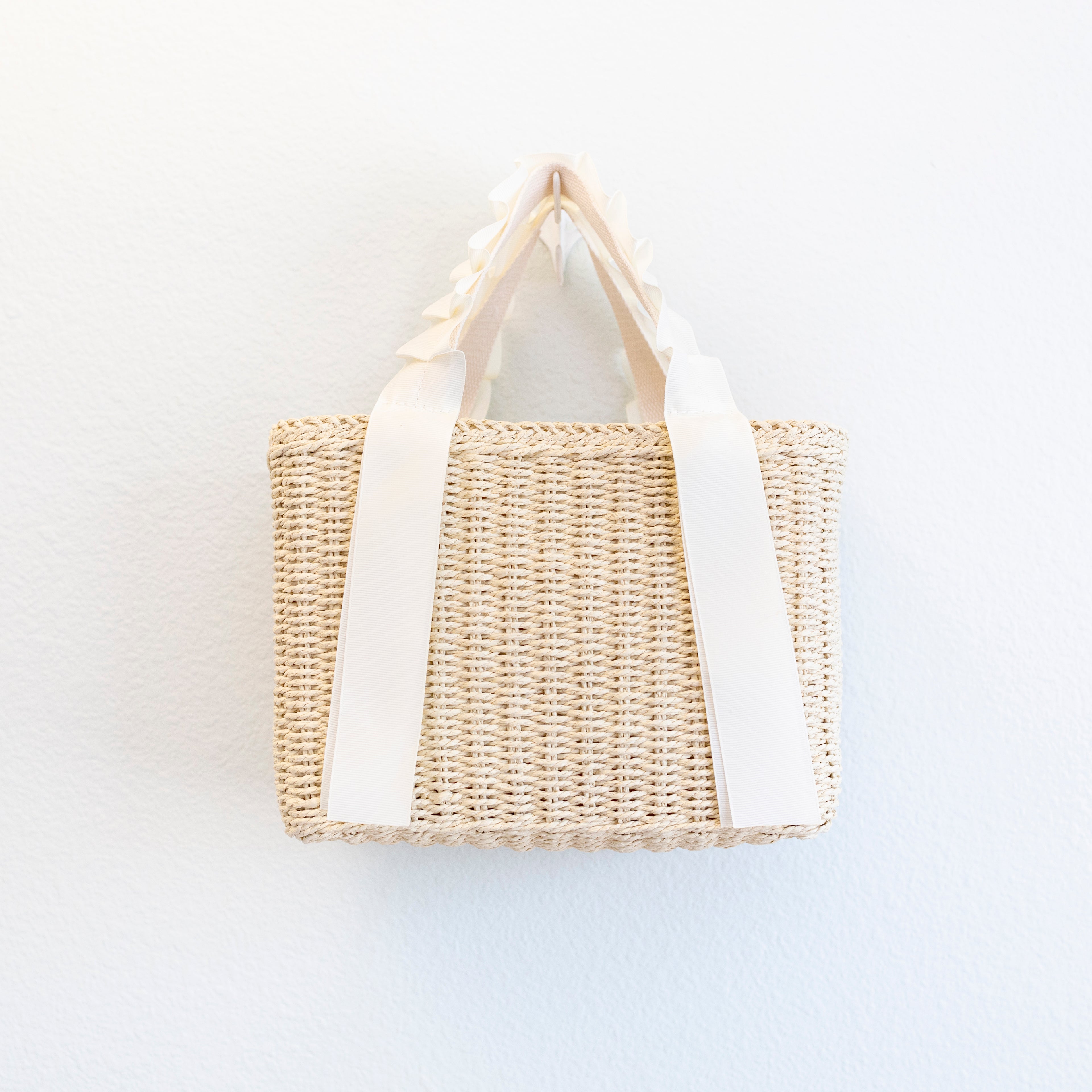 Summer Straw Beach Basket Handbag