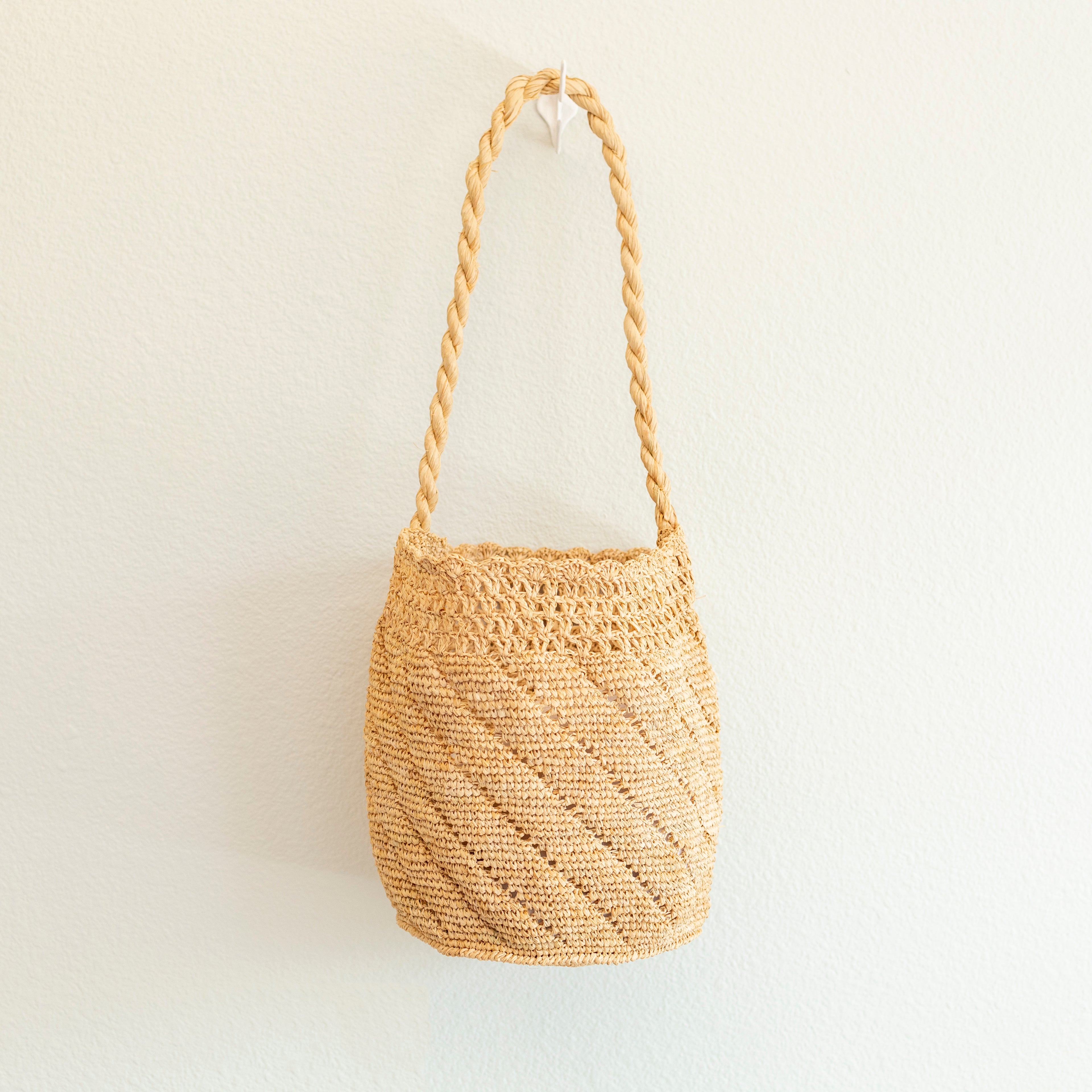 Summer Fashion Raffia Basket Bag
