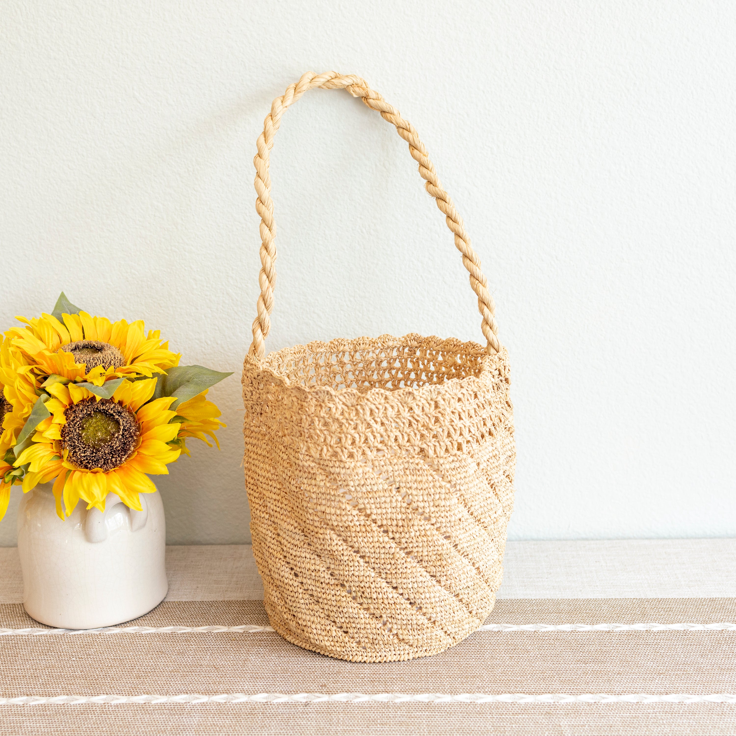 Summer Fashion Raffia Basket Bag