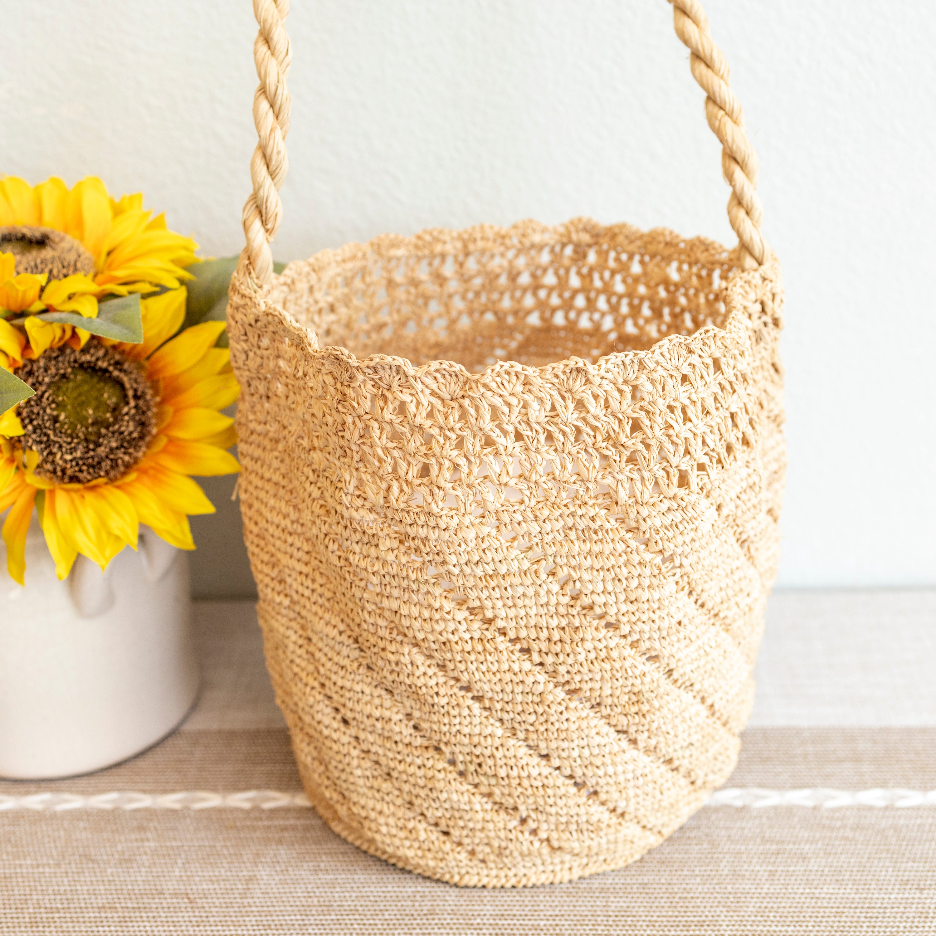 Summer Fashion Raffia Basket Bag