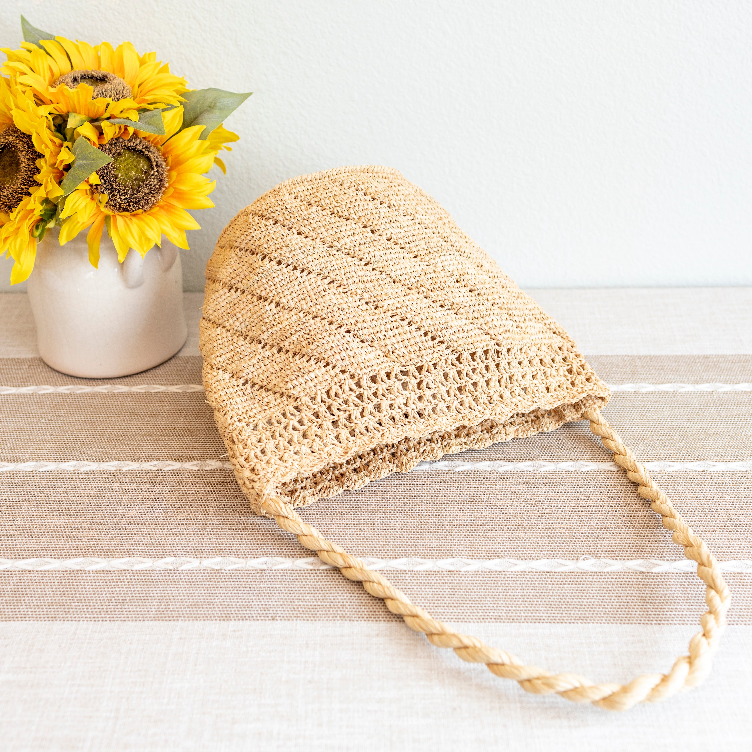 Summer Fashion Raffia Basket Bag