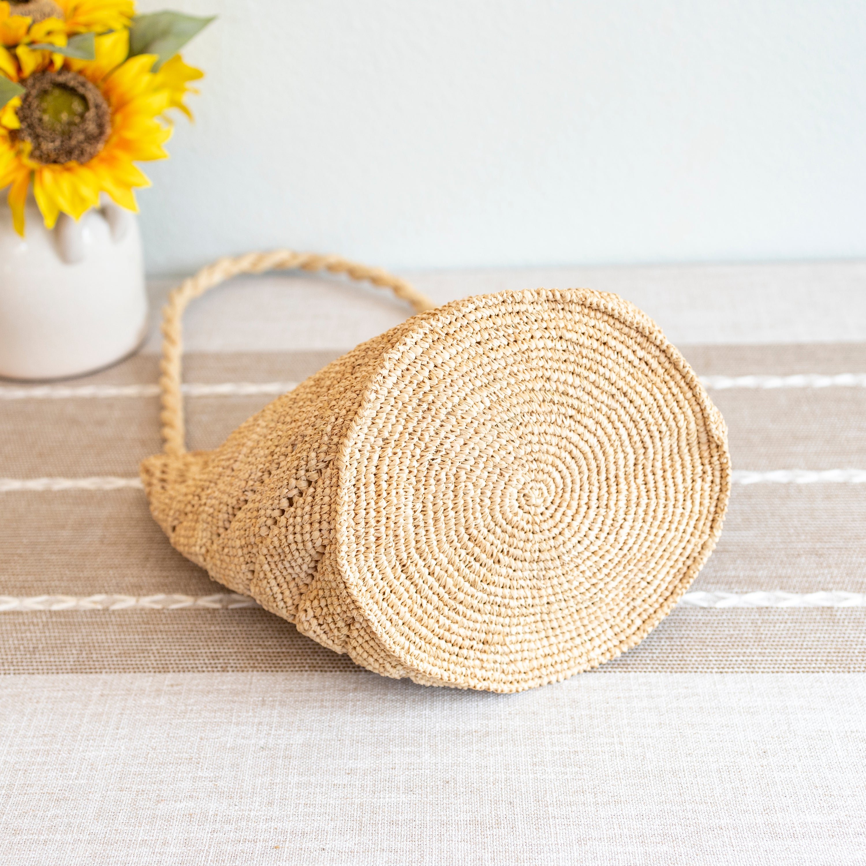 Summer Fashion Raffia Basket Bag