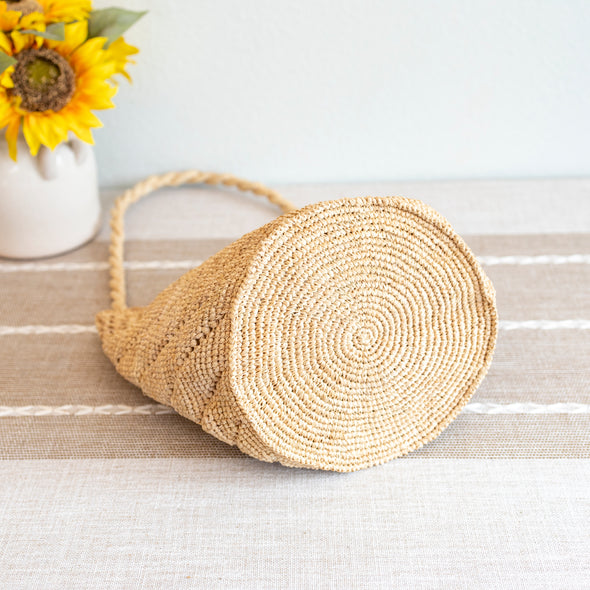 Elena Handbags Summer Fashion Raffia Basket Bag