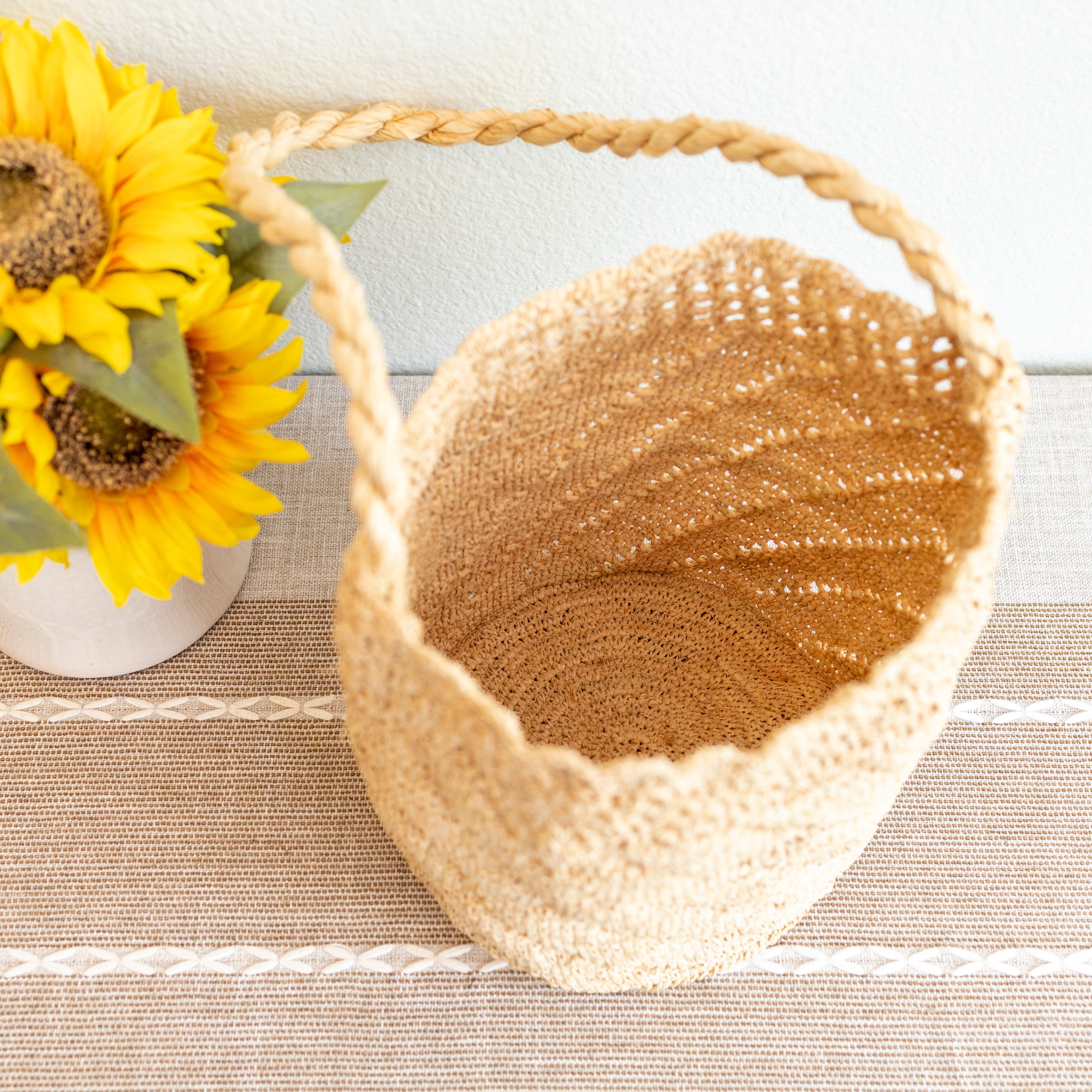 Summer Fashion Raffia Basket Bag
