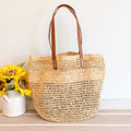 Large Soft Raffia Woven Summer Straw Tote
