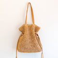 Retro Straw Woven Tote Bag