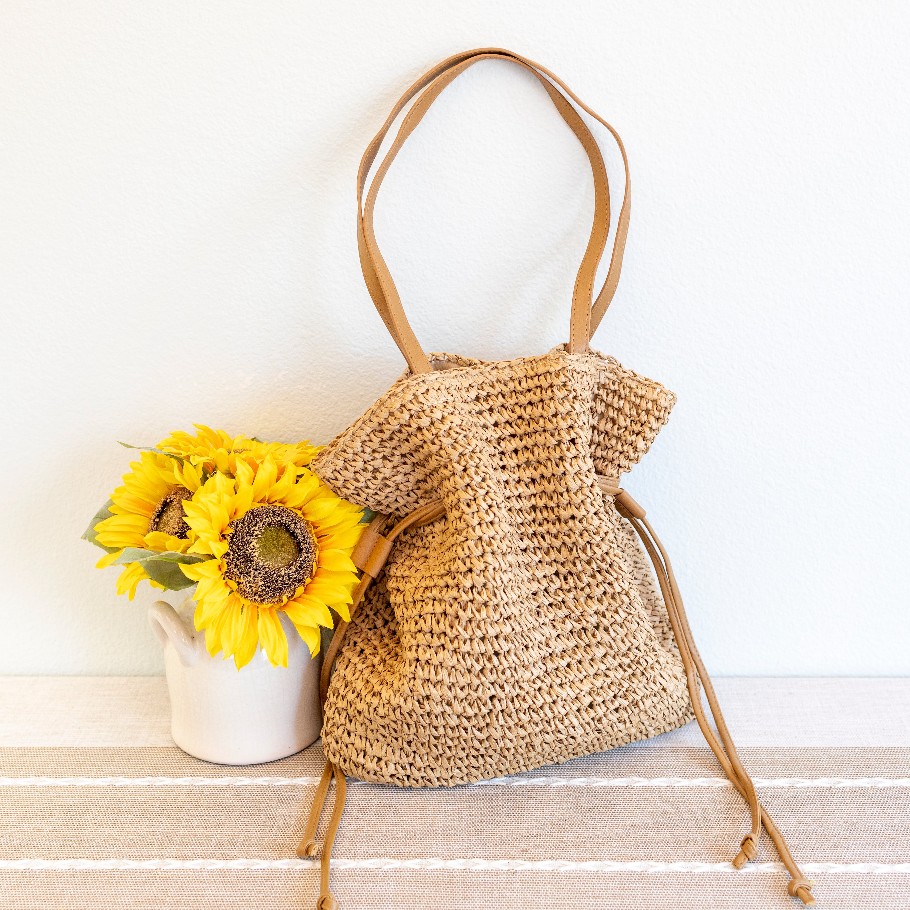 Retro Straw Woven Tote Bag