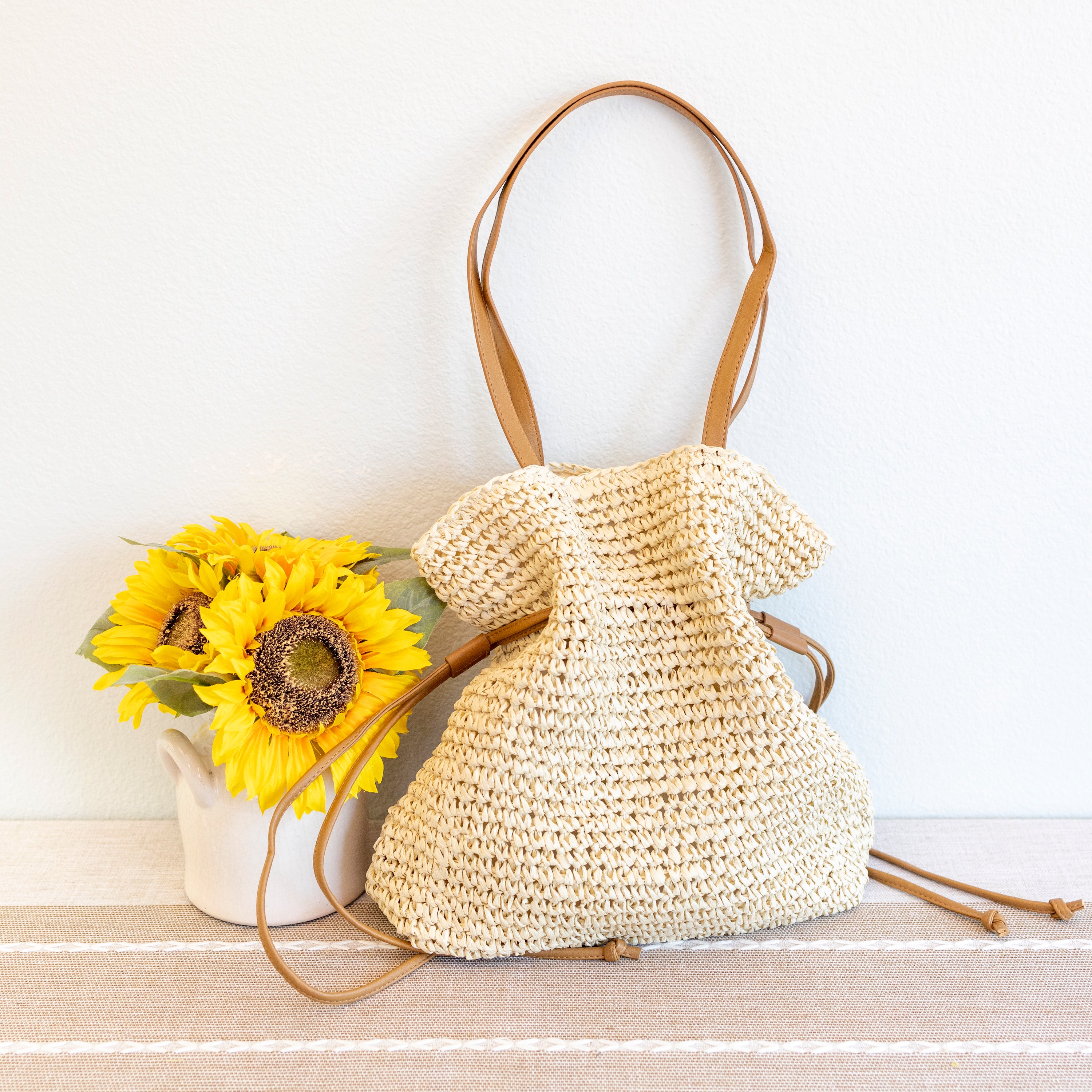 Retro Straw Woven Tote Bag