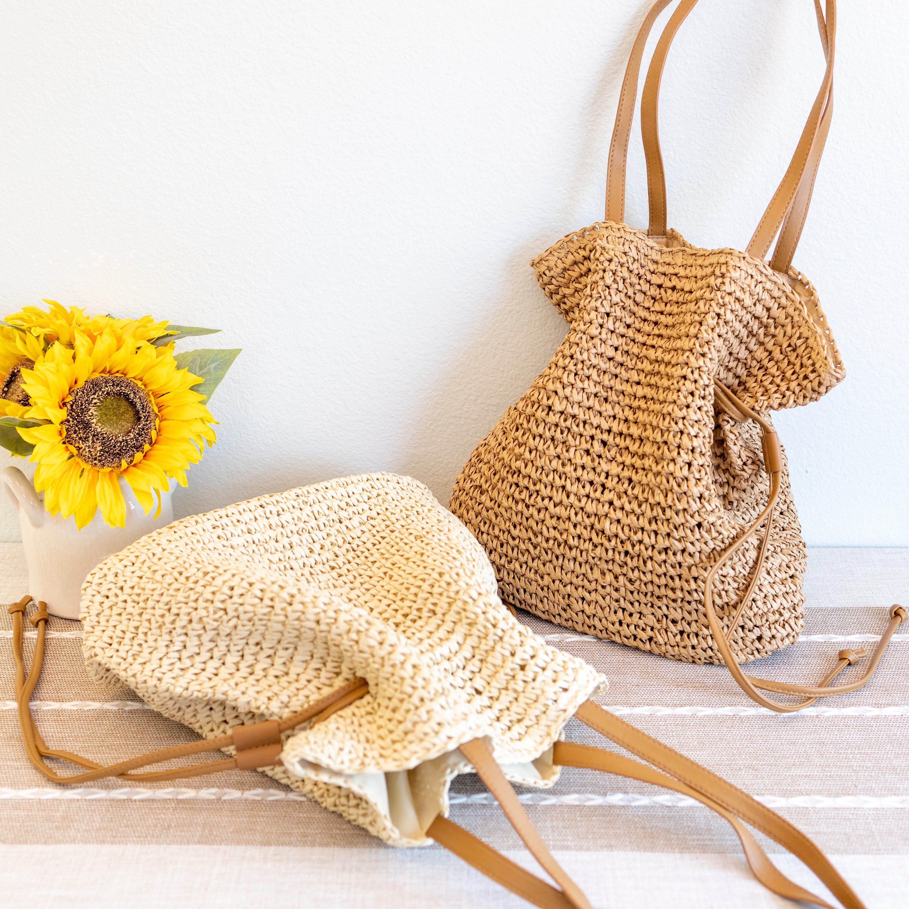 Retro Straw Woven Tote Bag
