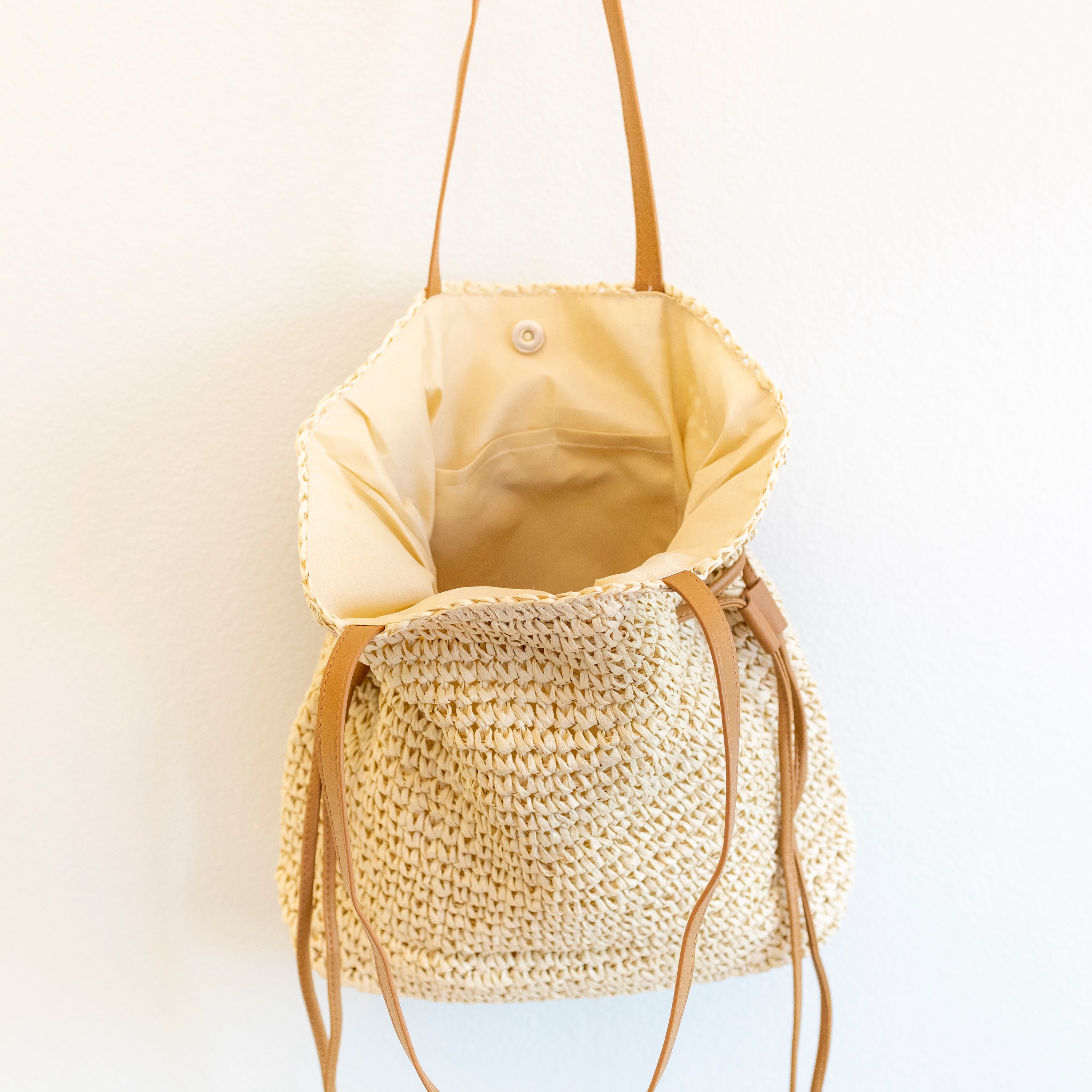 Retro Straw Woven Tote Bag