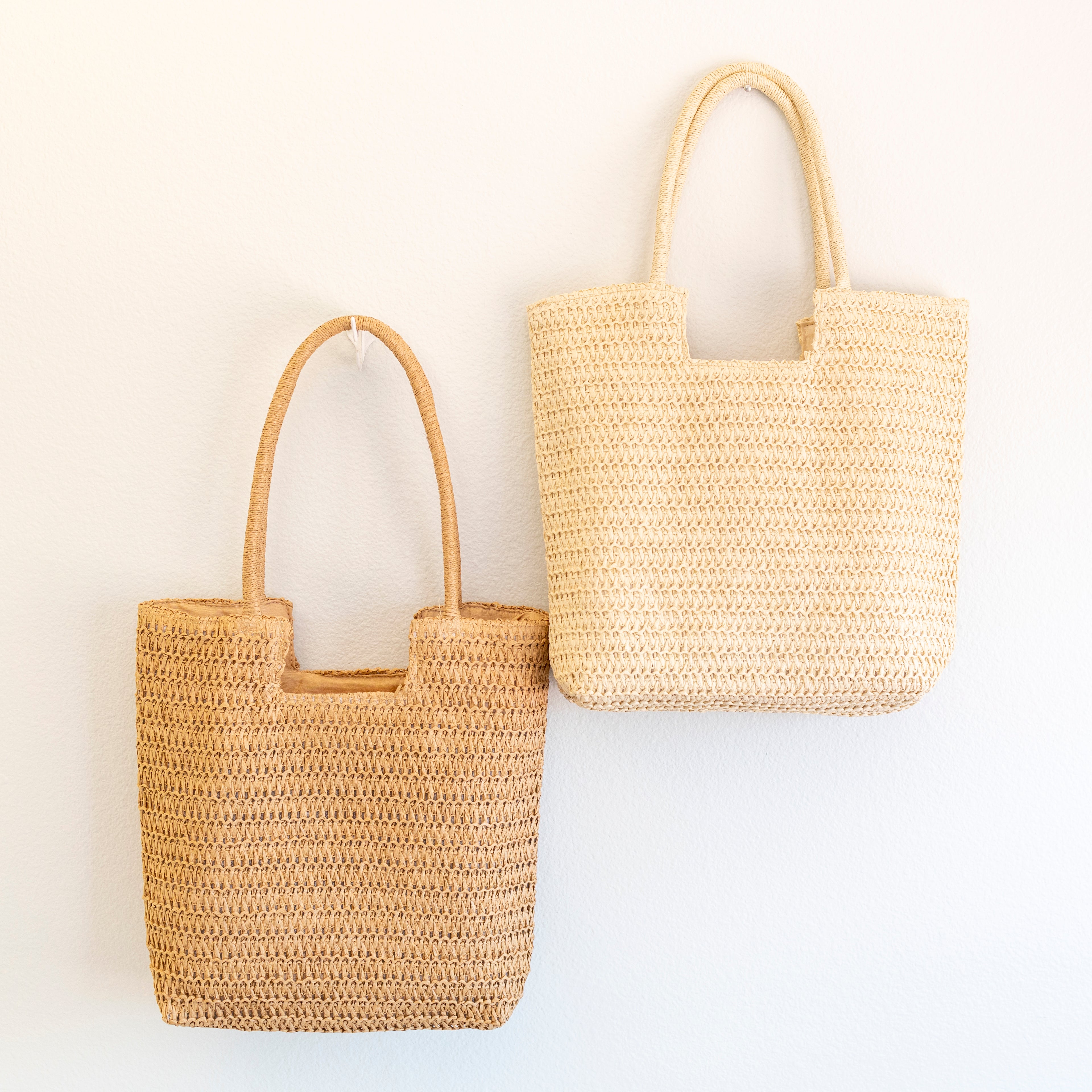 Retro Straw Woven Tote Bag